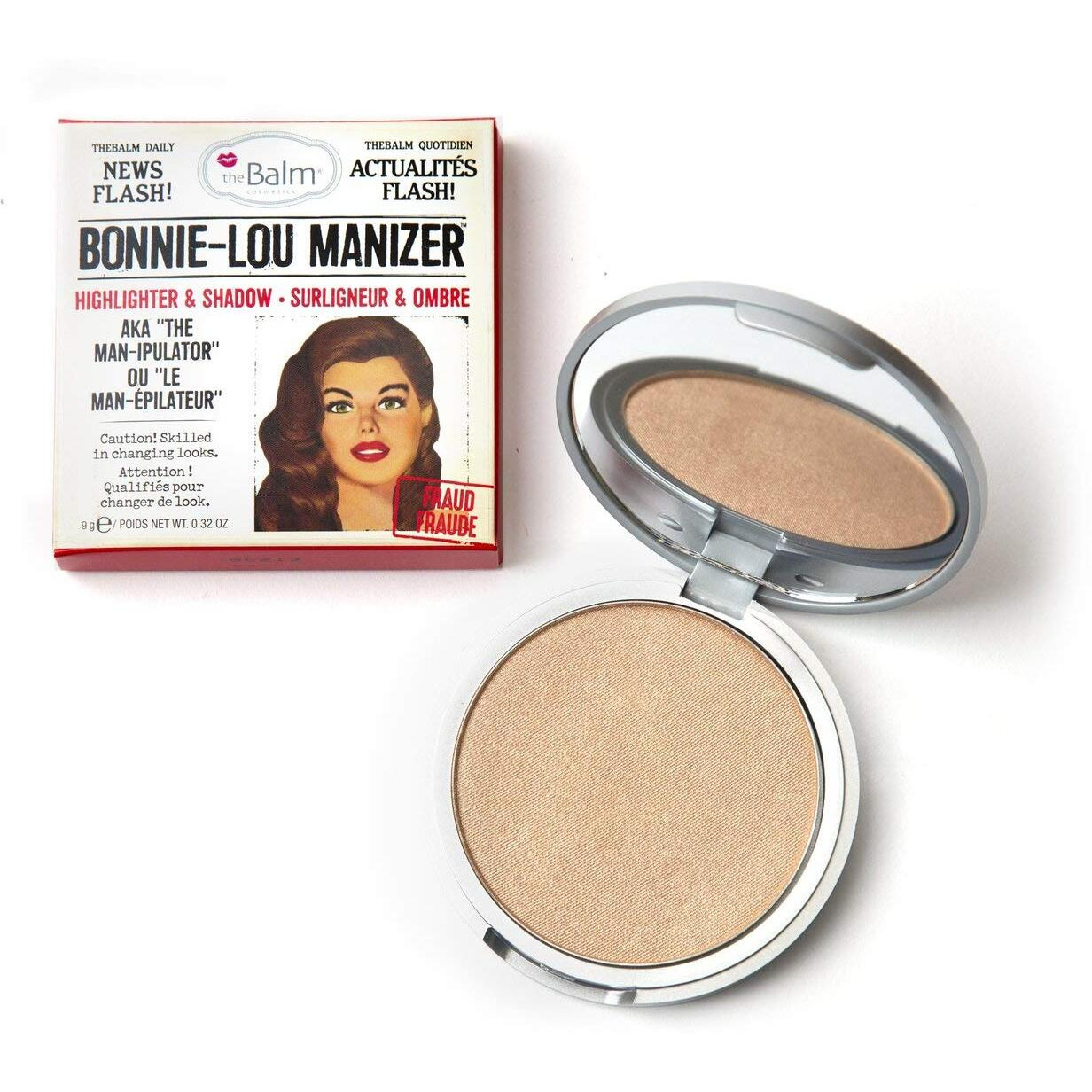 Highlighter and Shadow - Bonnie Lou Manizer by the Balm for Women - 0.31 oz Makeup