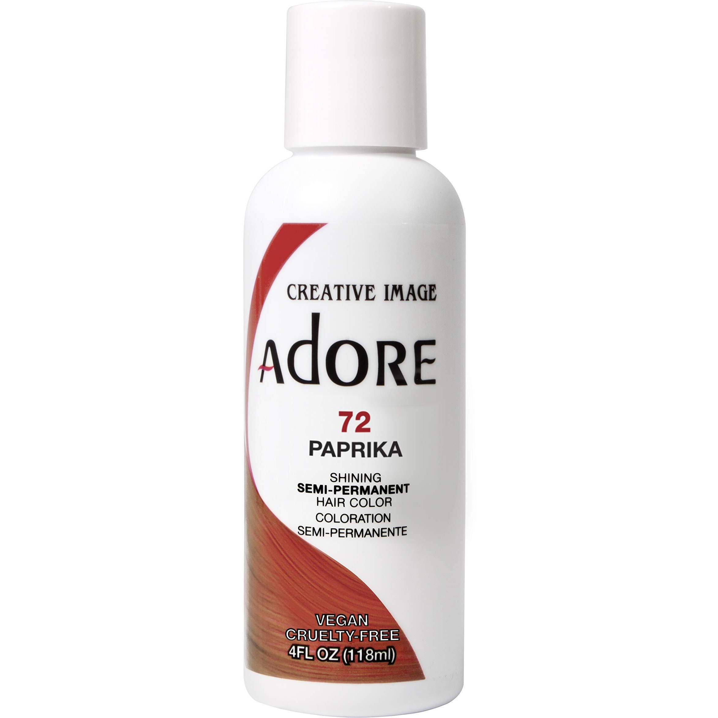 Adore Semi-Permanent Haircolor 072 Paprika 4 Ounce (118ml) (6 Pack)