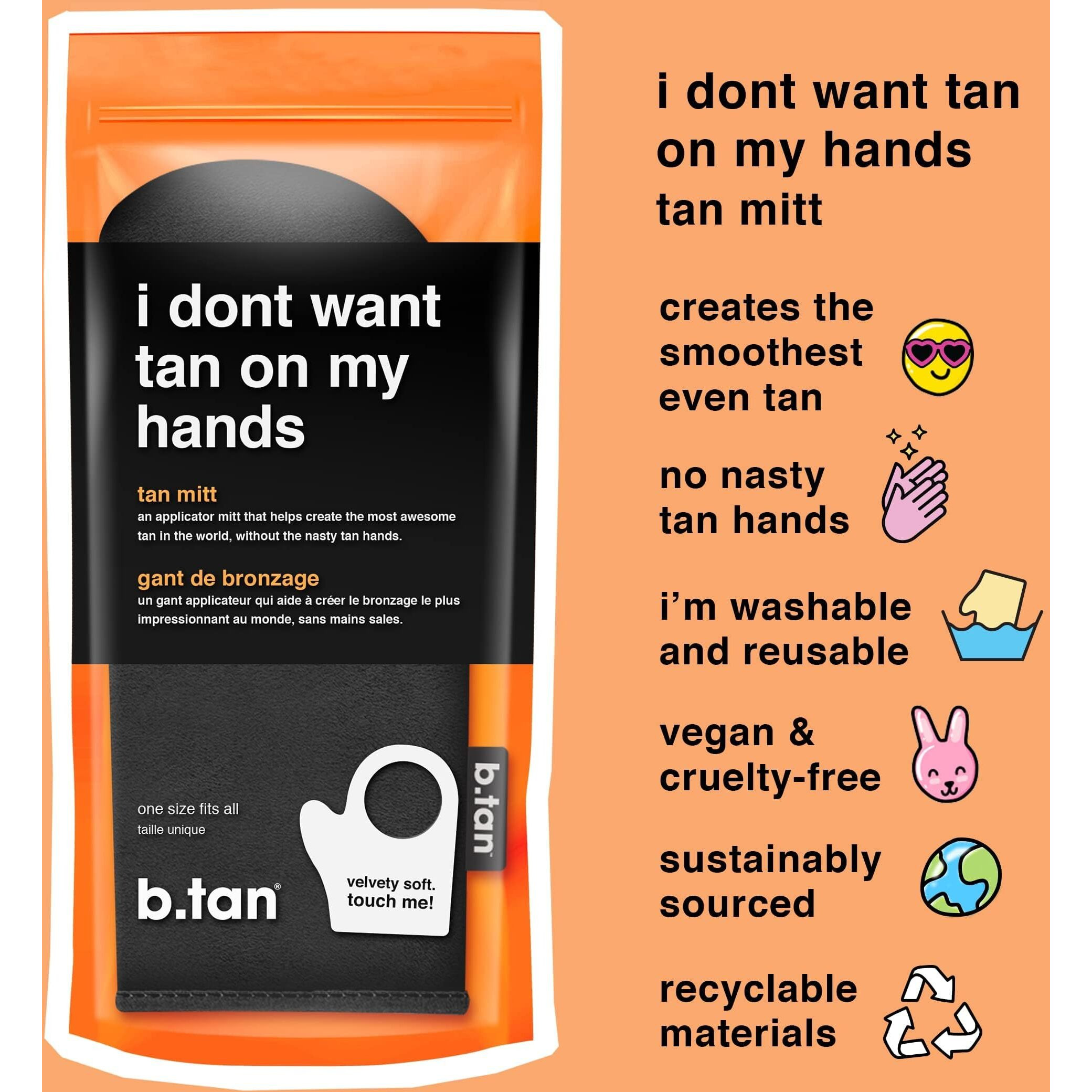 I Dont Want Tan On My Hands Tan Mitt by B.Tan for Unisex - 1 Pc Mitt