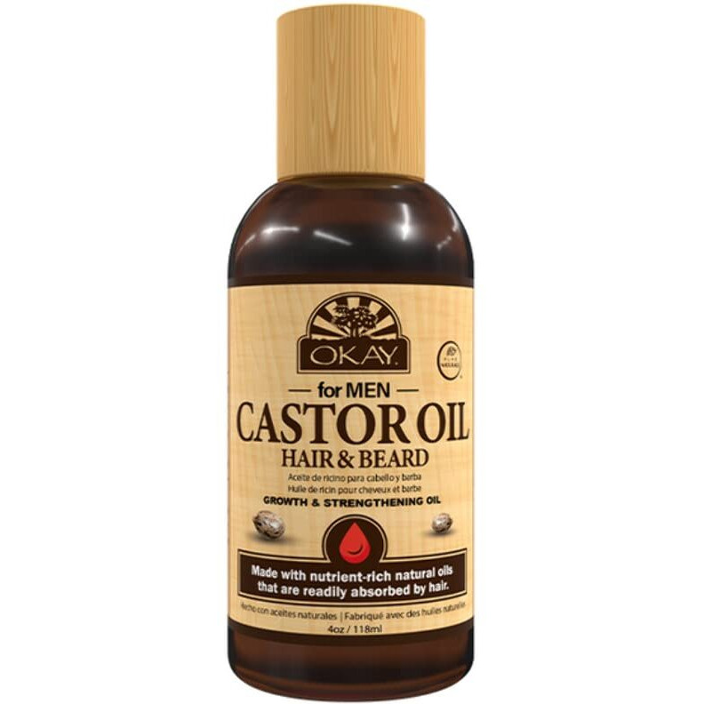 OKAY MEN BEARD HAIR GROWTH OIL 4oz