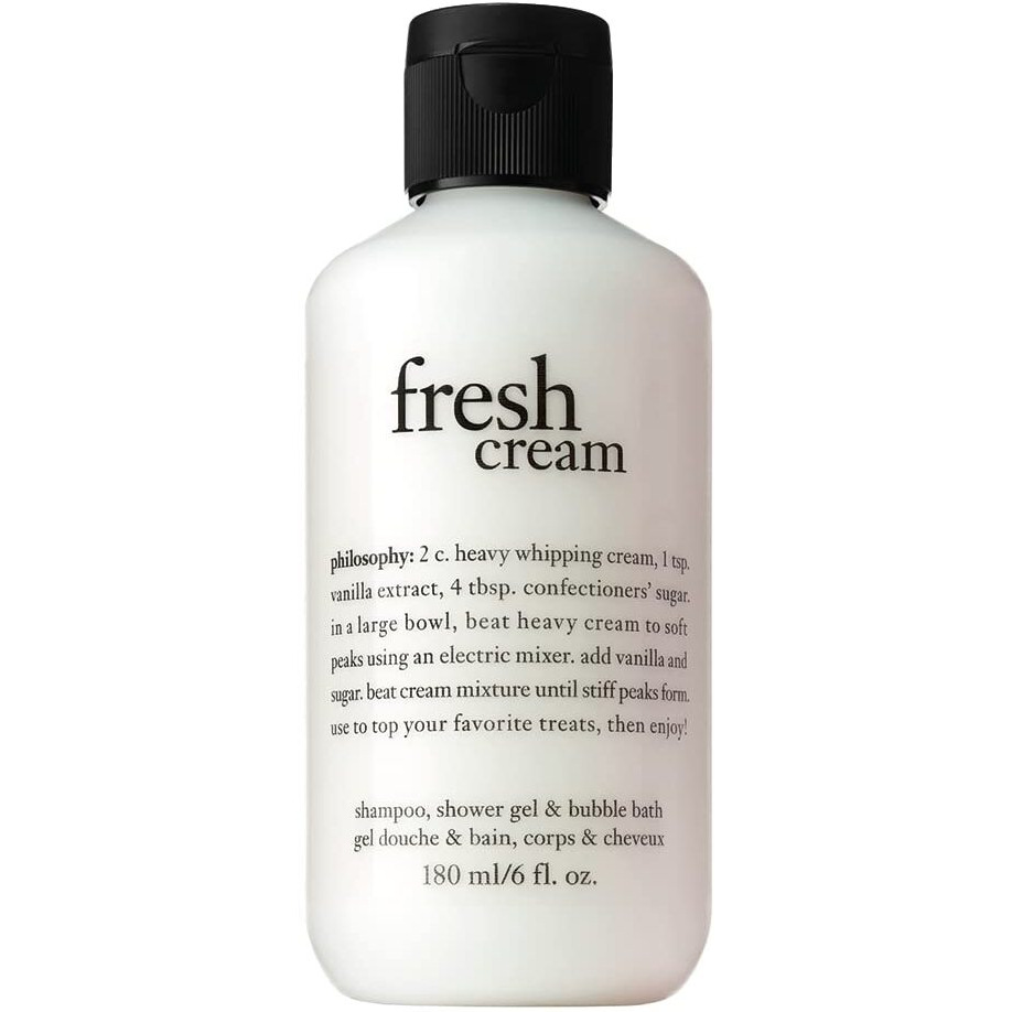 Fresh Cream by Philosophy, 6 oz Shampoo, Shower Gel, and Bubble Bath for Women