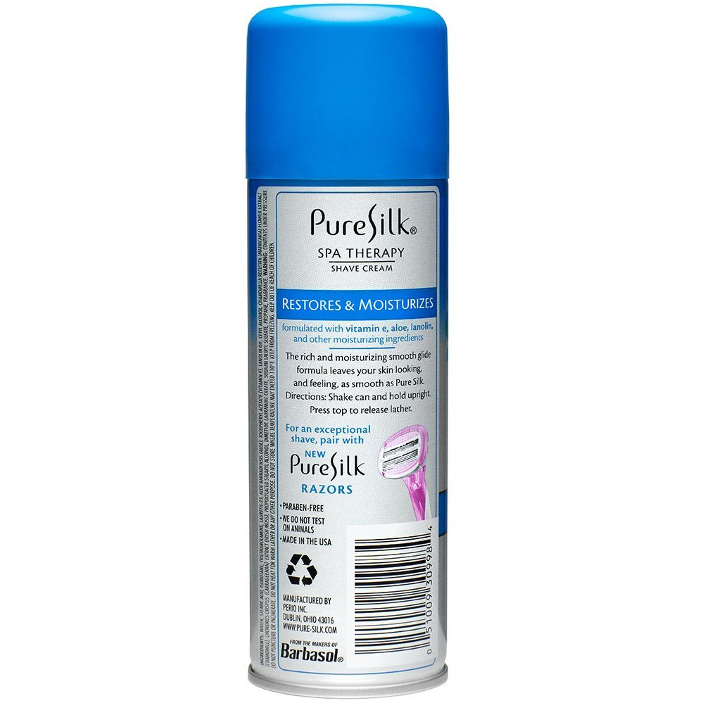 Pure Silk Spa Therapy Shave Cream by for Women, Dry Skin, 7.25 Oz