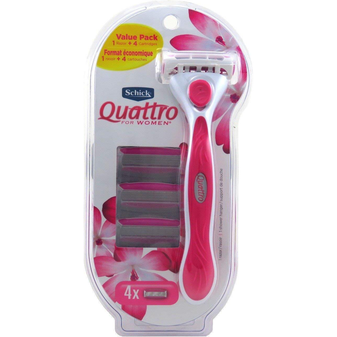 Schick Womens Quattro Razor Value Pack 4X (2 Pack)