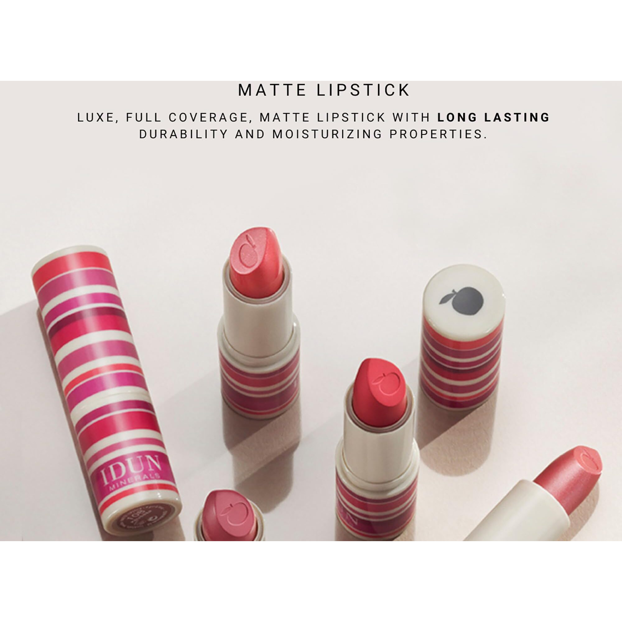 Matte Lipstick - 103 Jungfrubar by Idun Minerals for Women - 0.14 oz Lipstick
