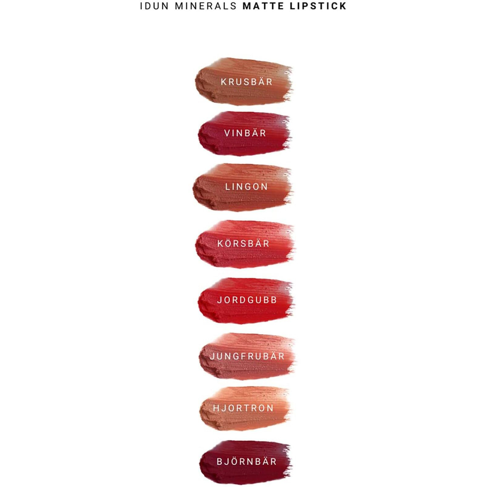 Matte Lipstick - 106 Bjornbar by Idun Minerals for Women - 0.14 oz Lipstick