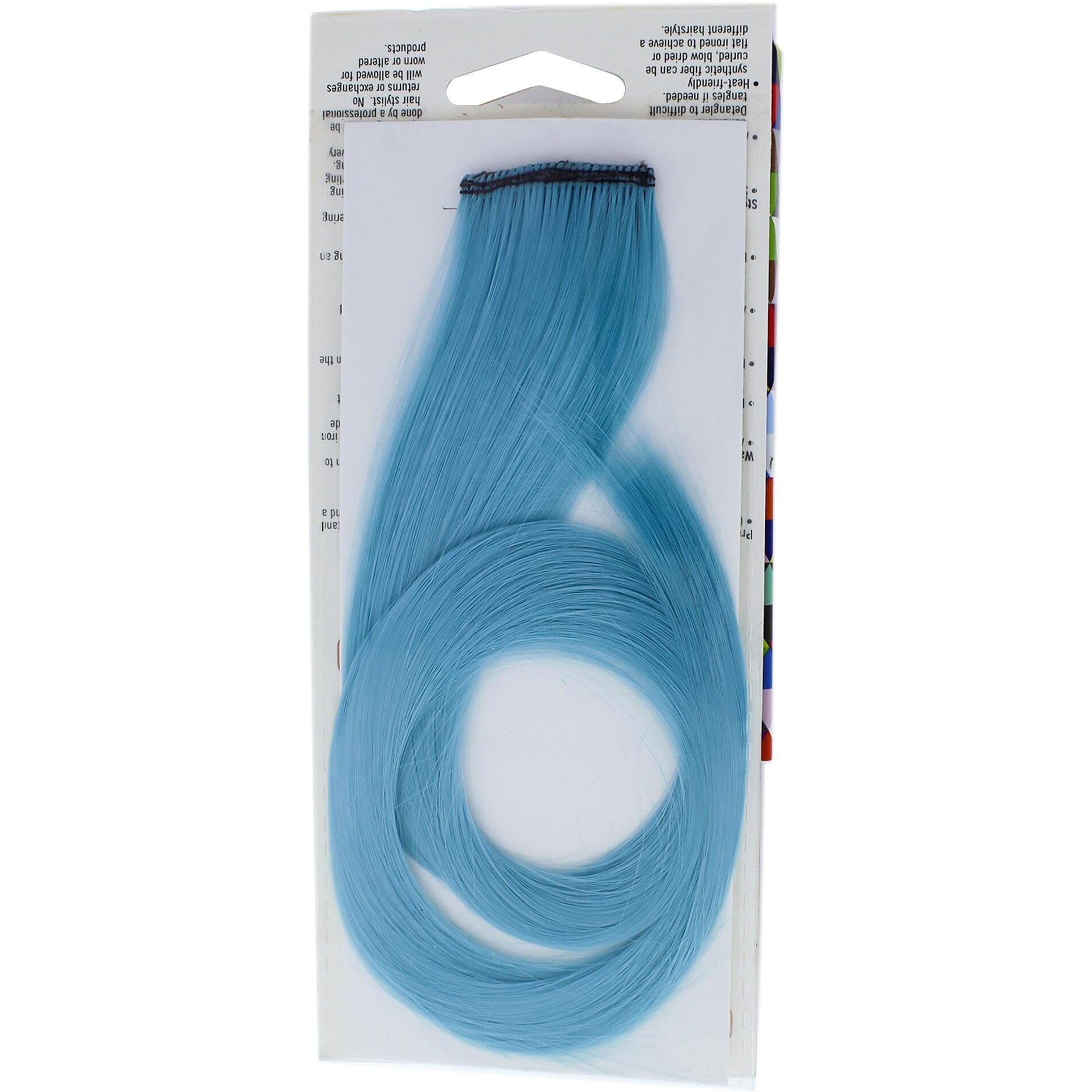 Pop Color Strip Extension - Blue Frosting by Hairdo for Women - 18 Inch Hair Extension