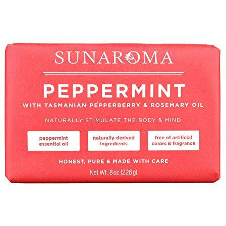 SUNAROMA Soap - 8.5oz (Peppermint Oil & Rosemary)