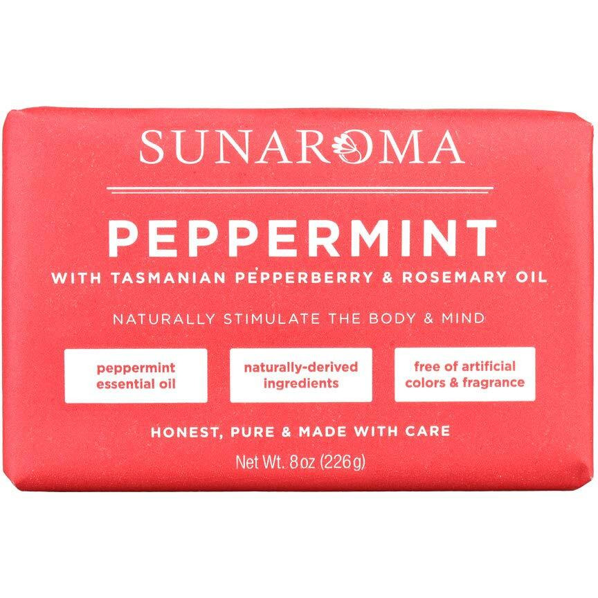 SUNAROMA Soap - 8.5oz (Peppermint Oil & Rosemary)