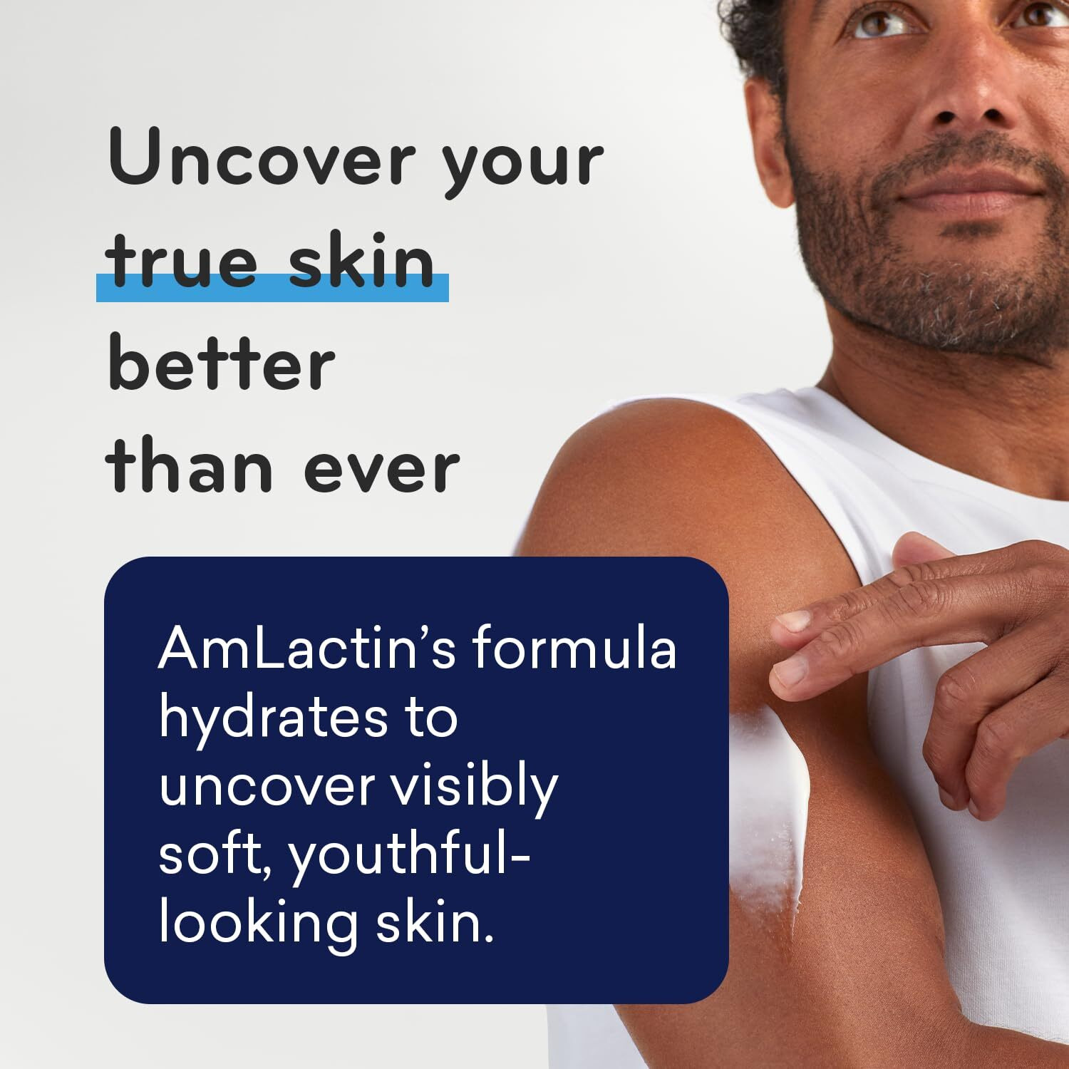 AmLactin Intensive Healing Body Lotion for Dry Skin - 7.9 oz Pump Bottle - 2-in-1 Exfoliator and Moisturizer with Ceramides and 15% Lactic Acid for 24-Hour Relief from Dry Skin