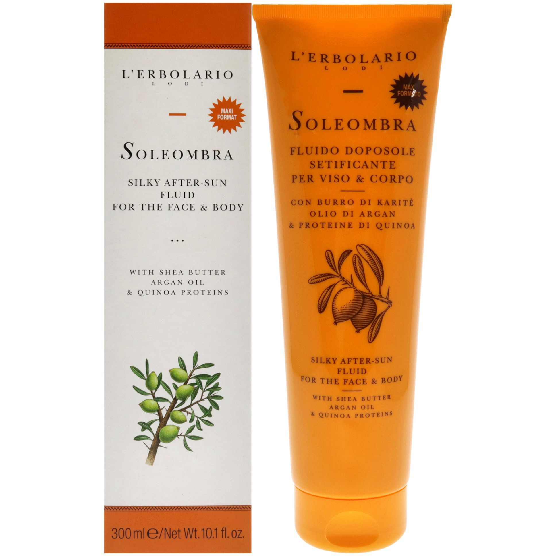 Soleombra Silky After-Sun Fluid by LErbolario for Unisex - 10.1 oz Sunscreen