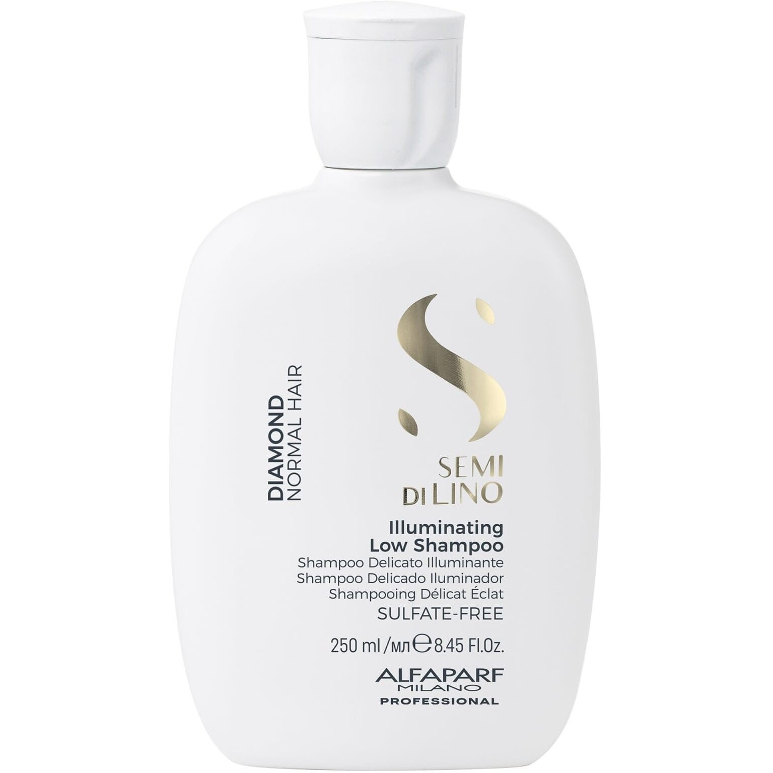 Semi Di Lino Diamond Illuminating Low Shampoo by Alfaparf Milano for Unisex - 8.45 oz Shampoo