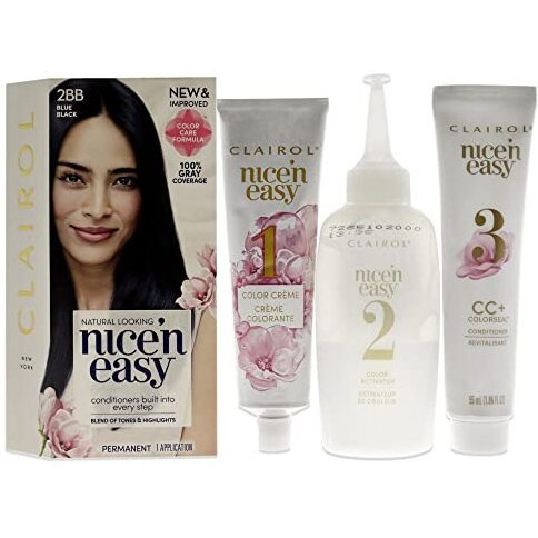 Nicen Easy Color Blend - 2BB Blue Black by Clairol for Women - 1 Application Hair Color