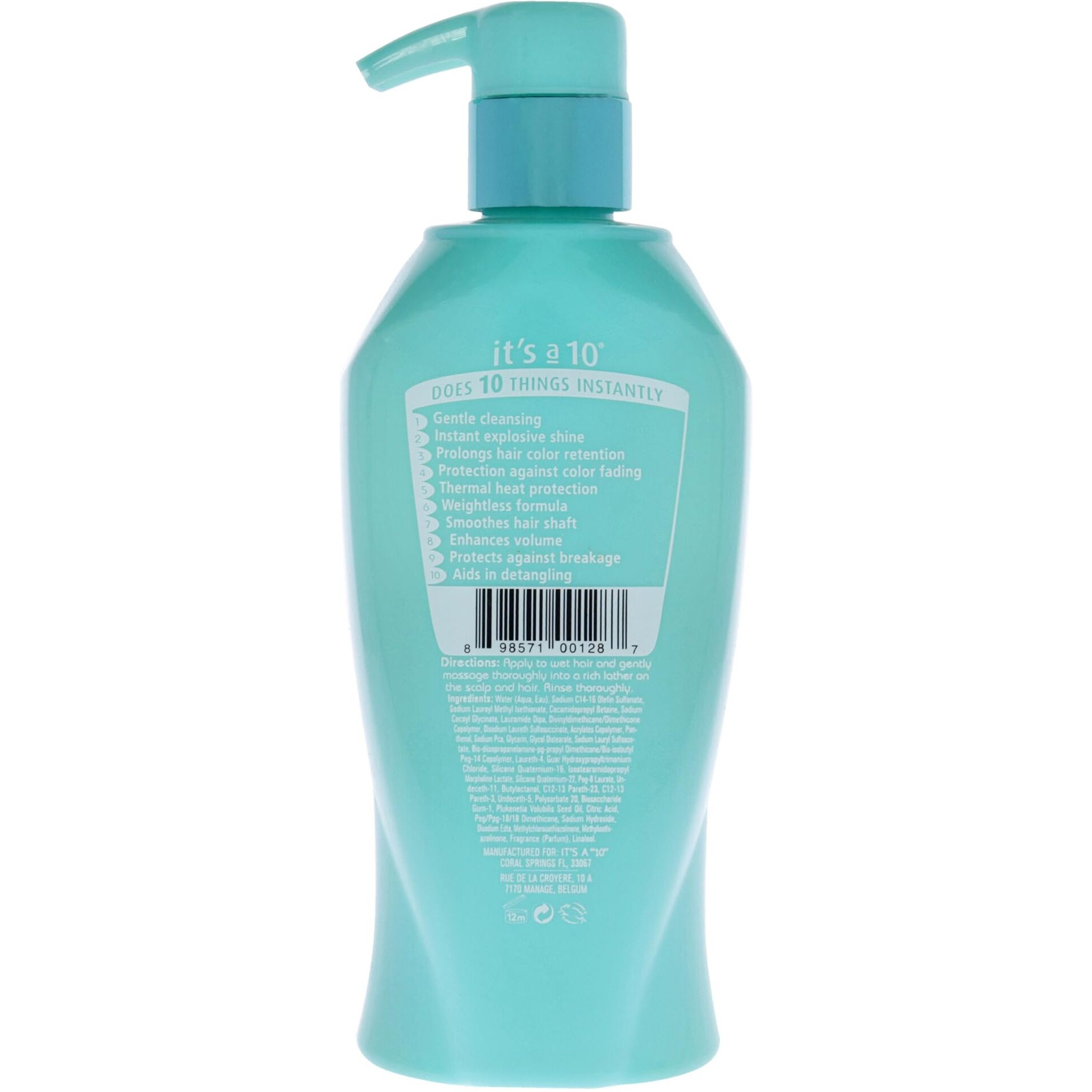 Miracle Blow Dry Glossing Shampoo by Its A 10 for Unisex - 10 oz Shampoo