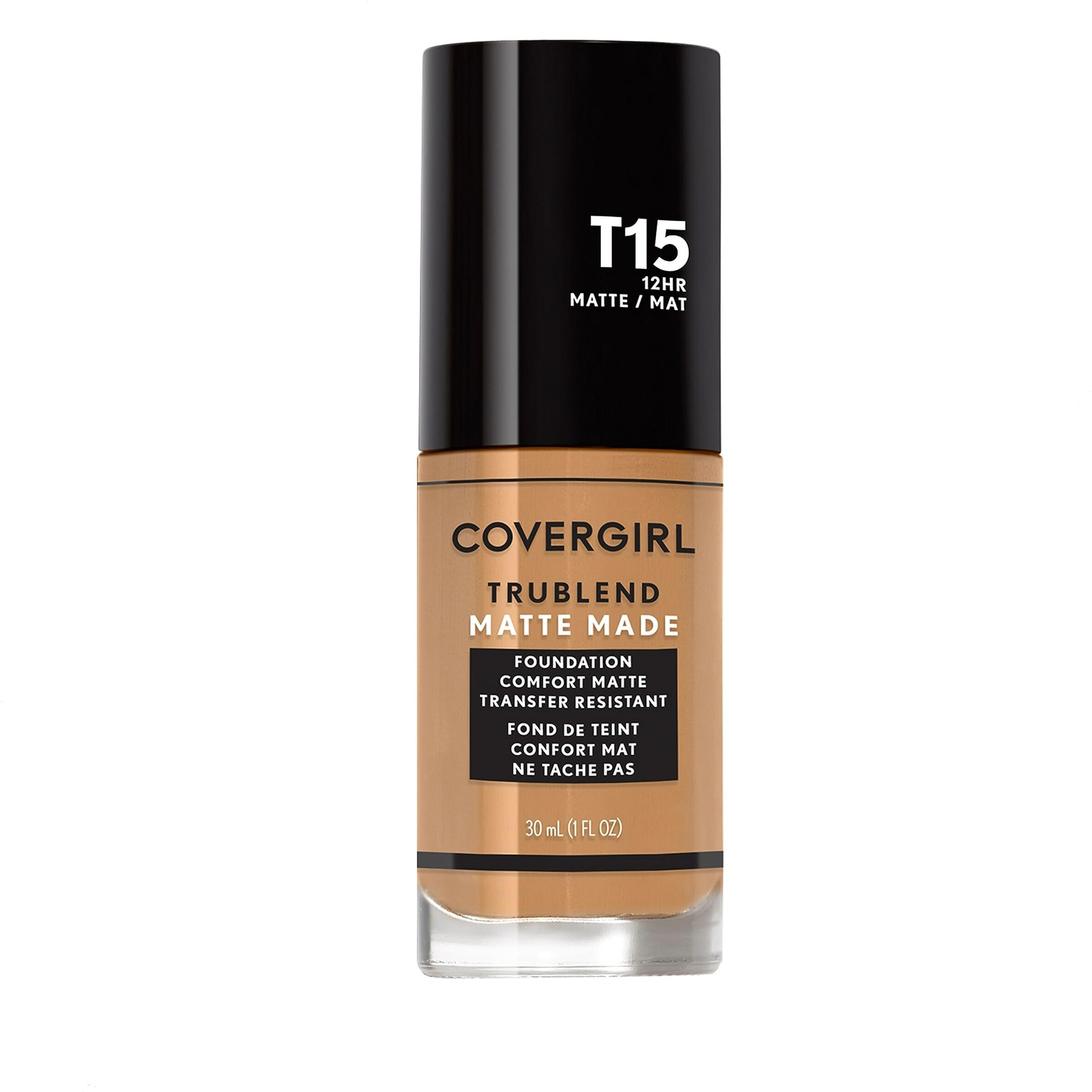 TruBlend Matte Made Foundation - T15 Golden Honey by CoverGirl for Women - 1 oz Foundation