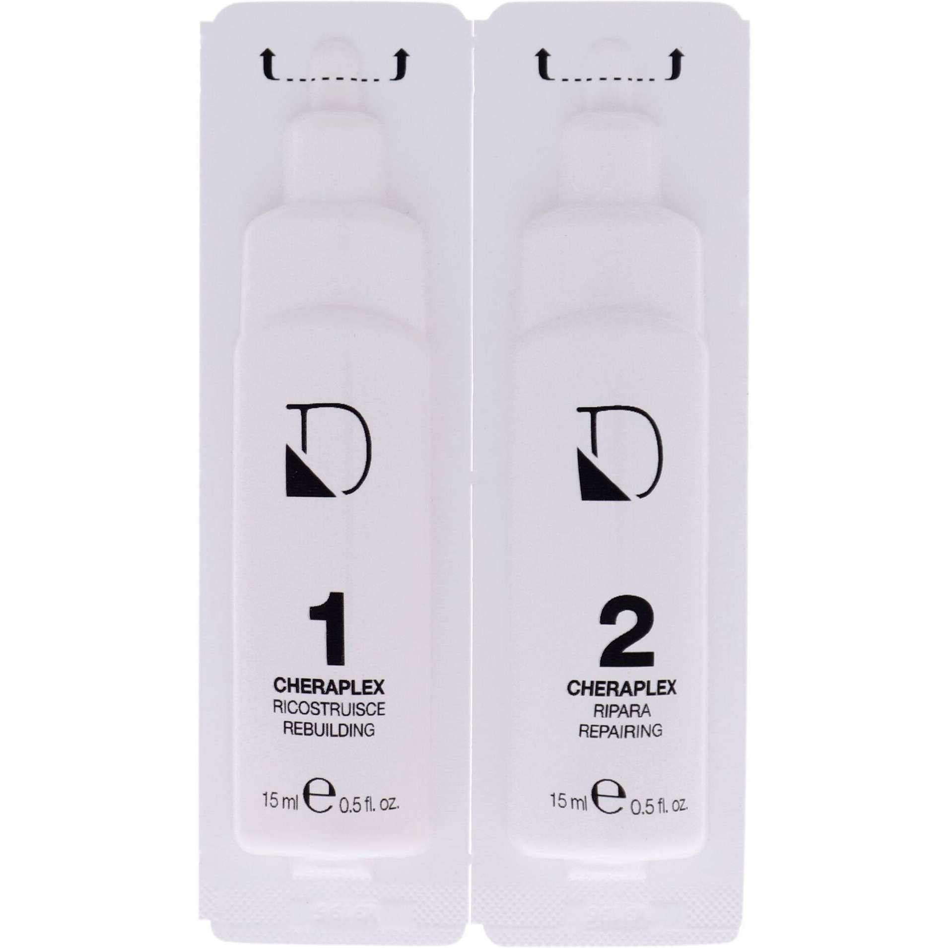 Cheraplex Instant Action Hair Rebuilding Kit by Diego Dalla Palma for Unisex - 2 x 0.5 oz Treatment