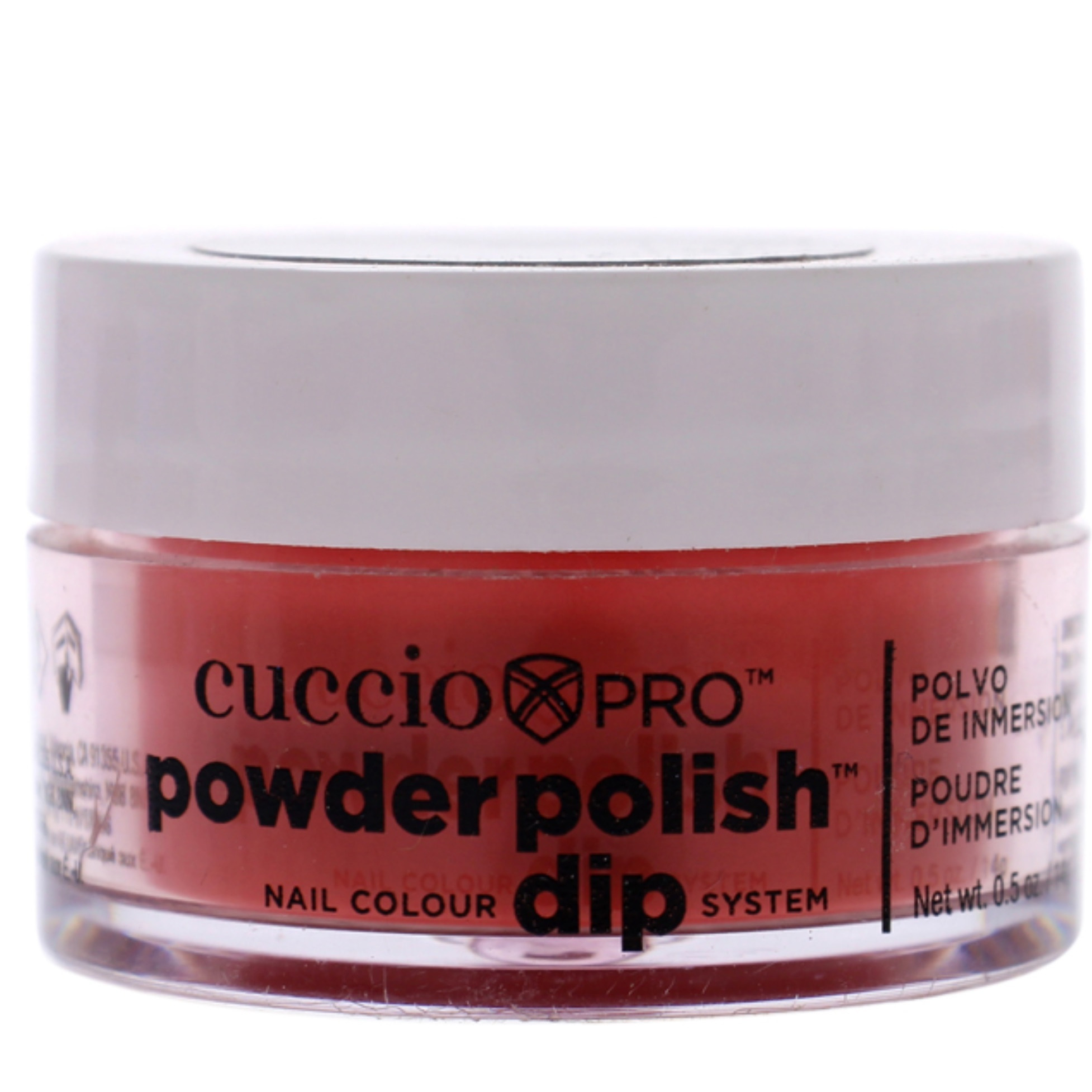 Pro Powder Polish Nail Colour Dip System - Red with Orange Undertones by Cuccio Colour for Women - 0.5 oz Nail Powder