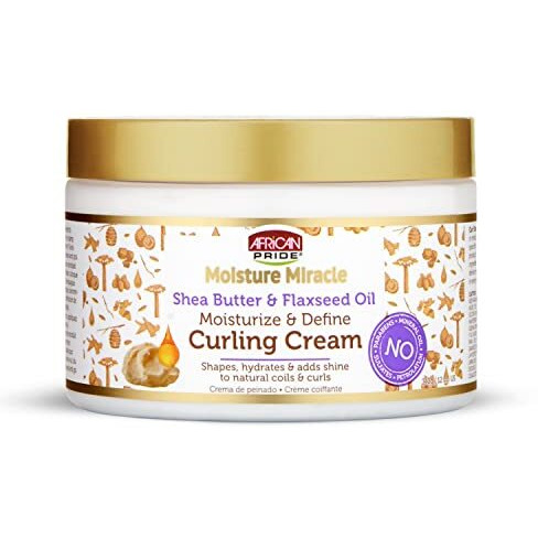 African Pride Moisture Miracle Curl Cream, Hydrate & Strengthen 12oz (Pack of 1)