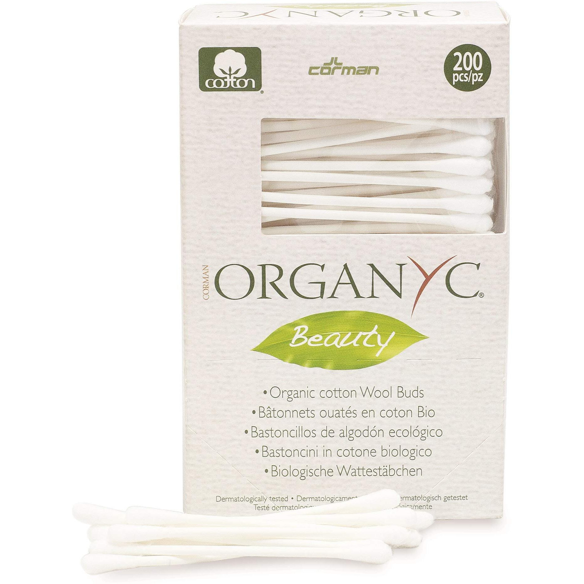 Organyc Beauty Organic Cotton Swabs - 200 Swabs (600 CT)