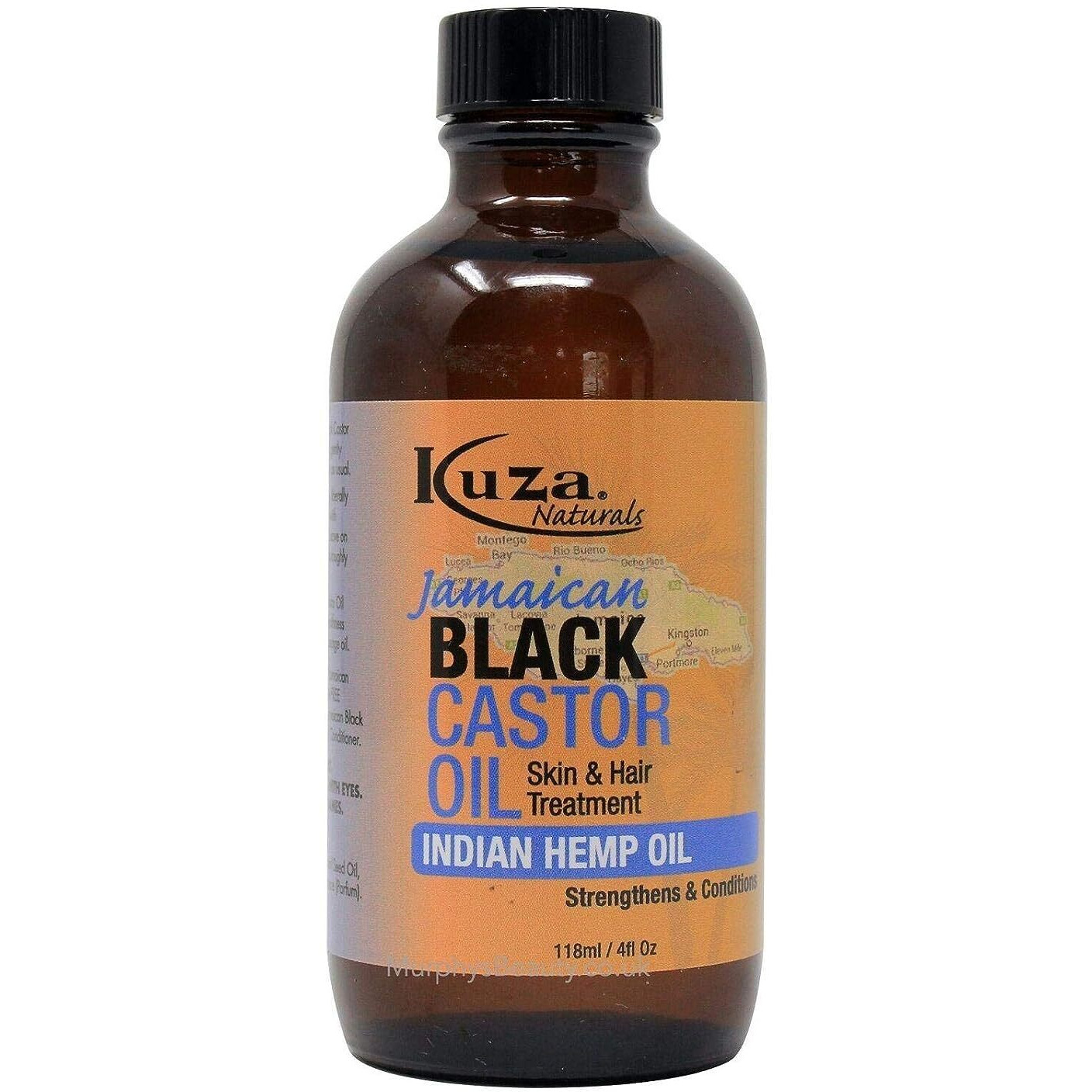 Kuza Naturals Jamaican Black Castor Oil Indian Hemp Oil 4oz