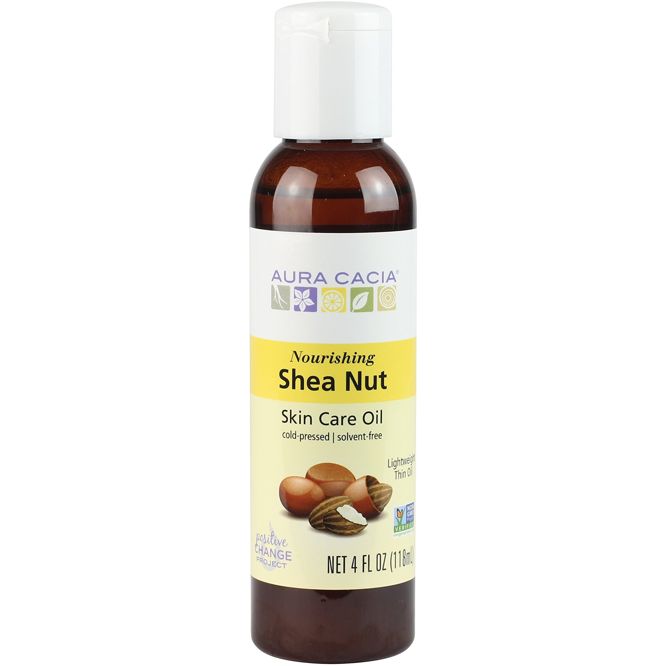 Aura Cacia Nourishing Shea Nut Oil | Multi-Purpose Nourishment Oil | 4 fl oz.
