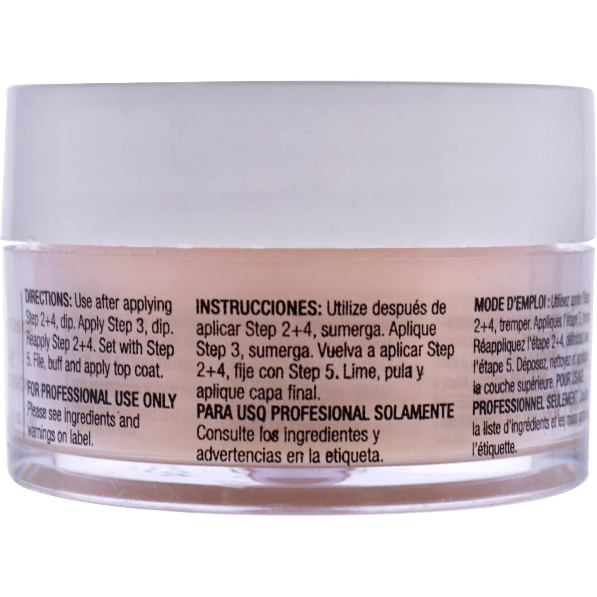 Pro Powder Polish Nail Colour Dip System - Flattering Peach by Cuccio Pro for Women - 0.5 oz Nail Powder
