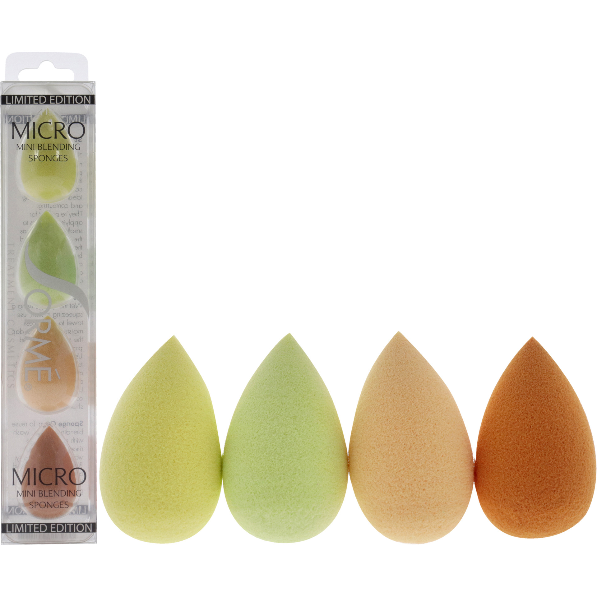 Micro Mini Blending Sponges by Sorme Cosmetics for Women - 4 Pc Sponge
