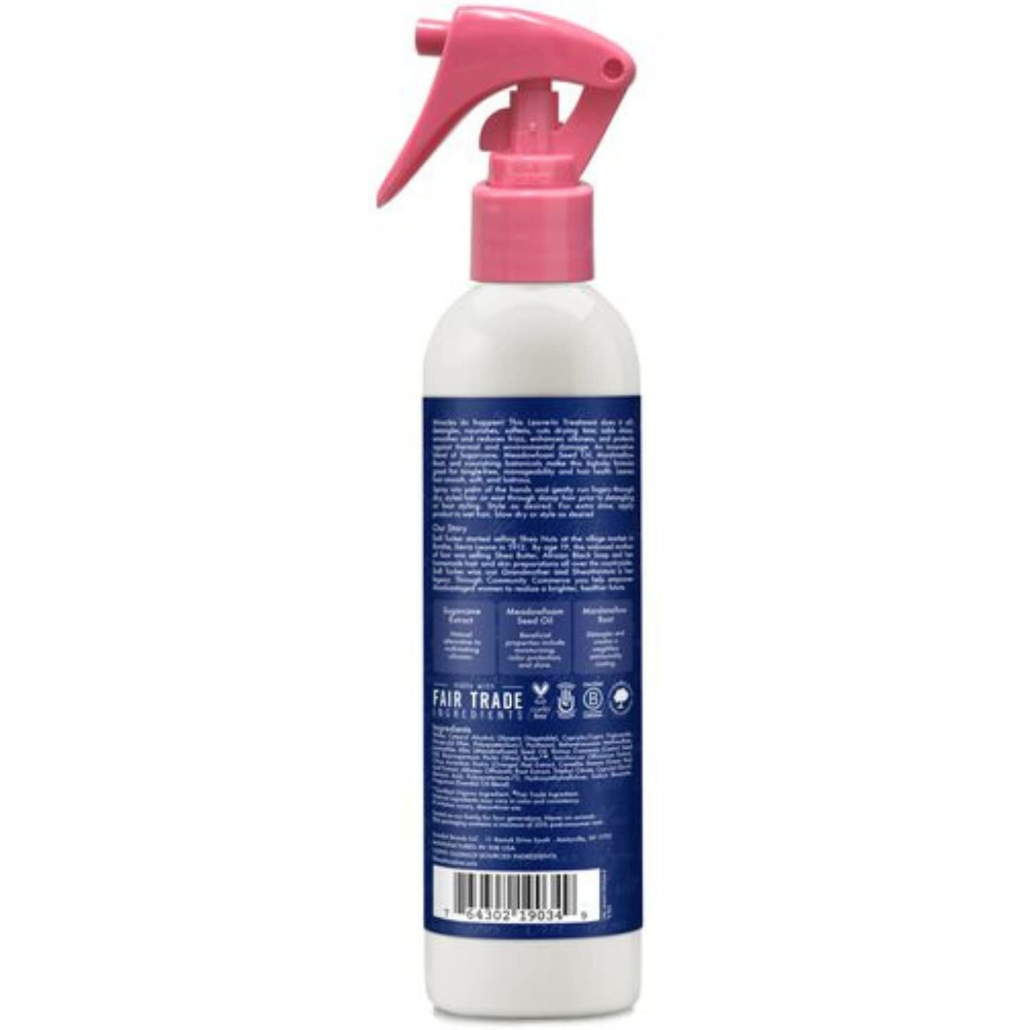 Shea Moisture Silicone Free Miracle Styler Leave In Conditioner Spray with Sugarcane Extract and Meadowfoam Seed, Unisex Leave In Treatment Detangler Spray, 8 Oz