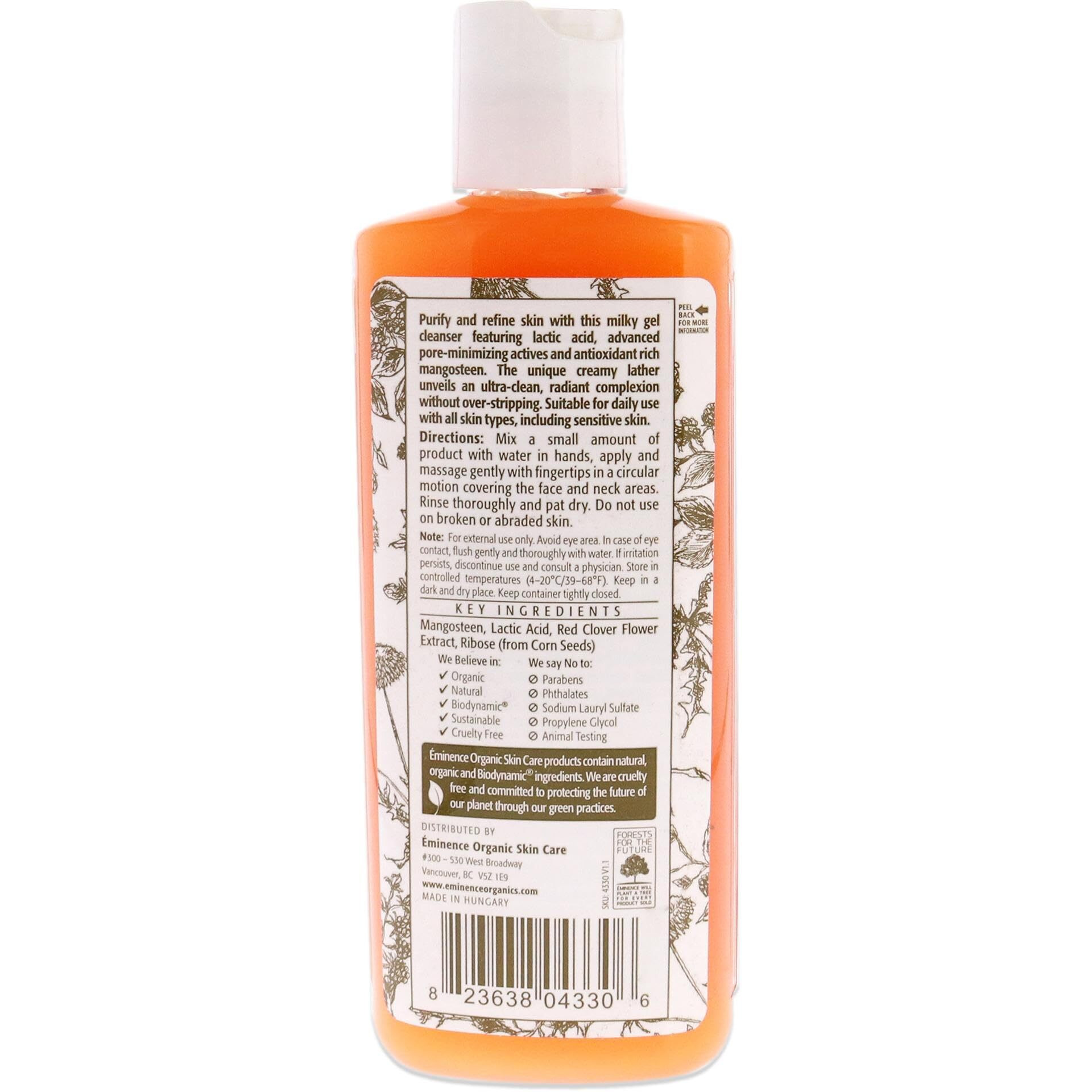 Mangosteen Daily Resurfacing Cleanser by Eminence for Unisex - 4.2 oz Cleanser