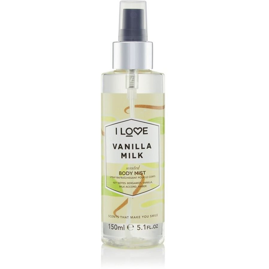 Scented Body Mist - Vanilla Milk by I Love Cosmetics for Women - 5.1 oz Body Mist