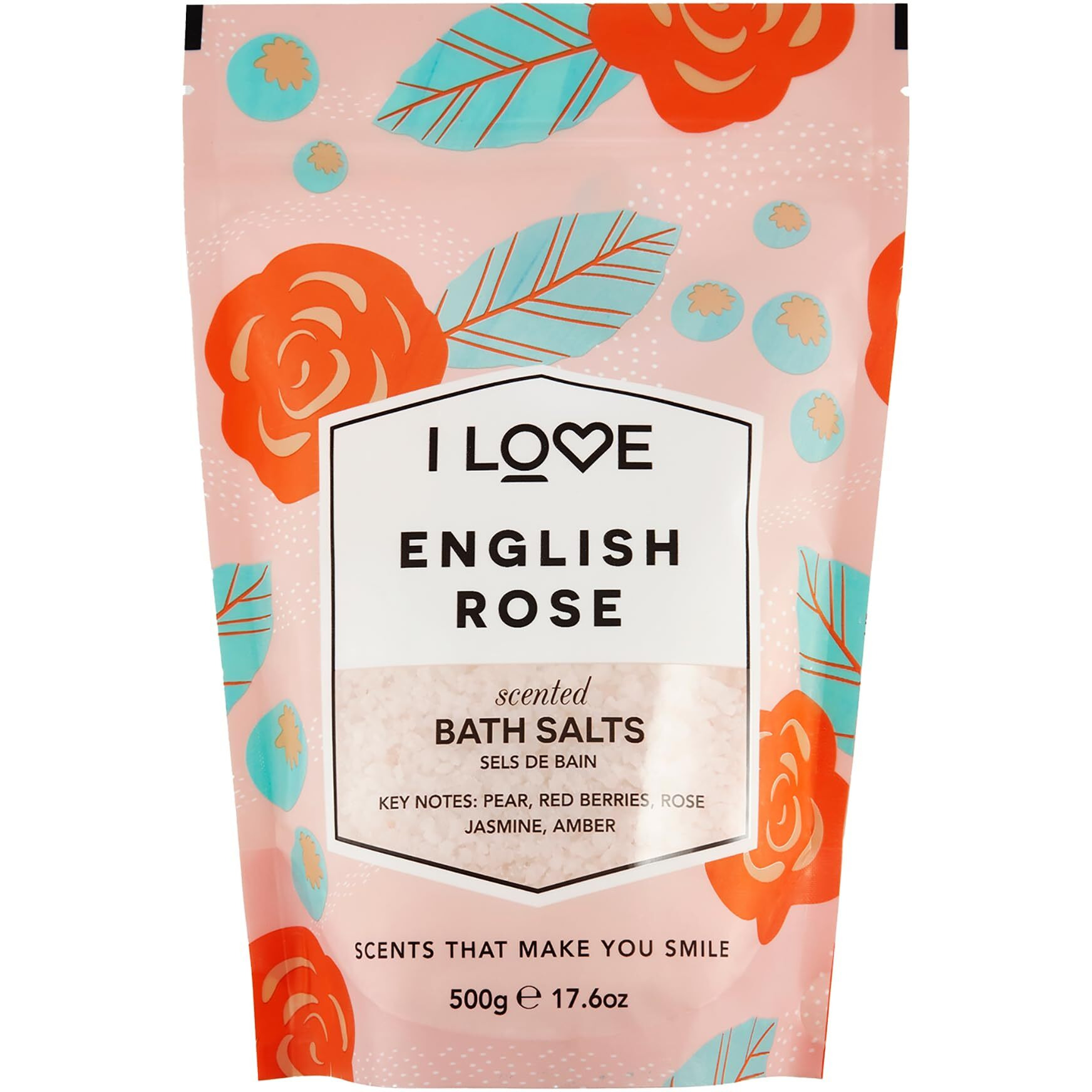 Scented Bath Salts - Violet Dreams by I Love Cosmetics for Women - 17.6 oz Bath Salt