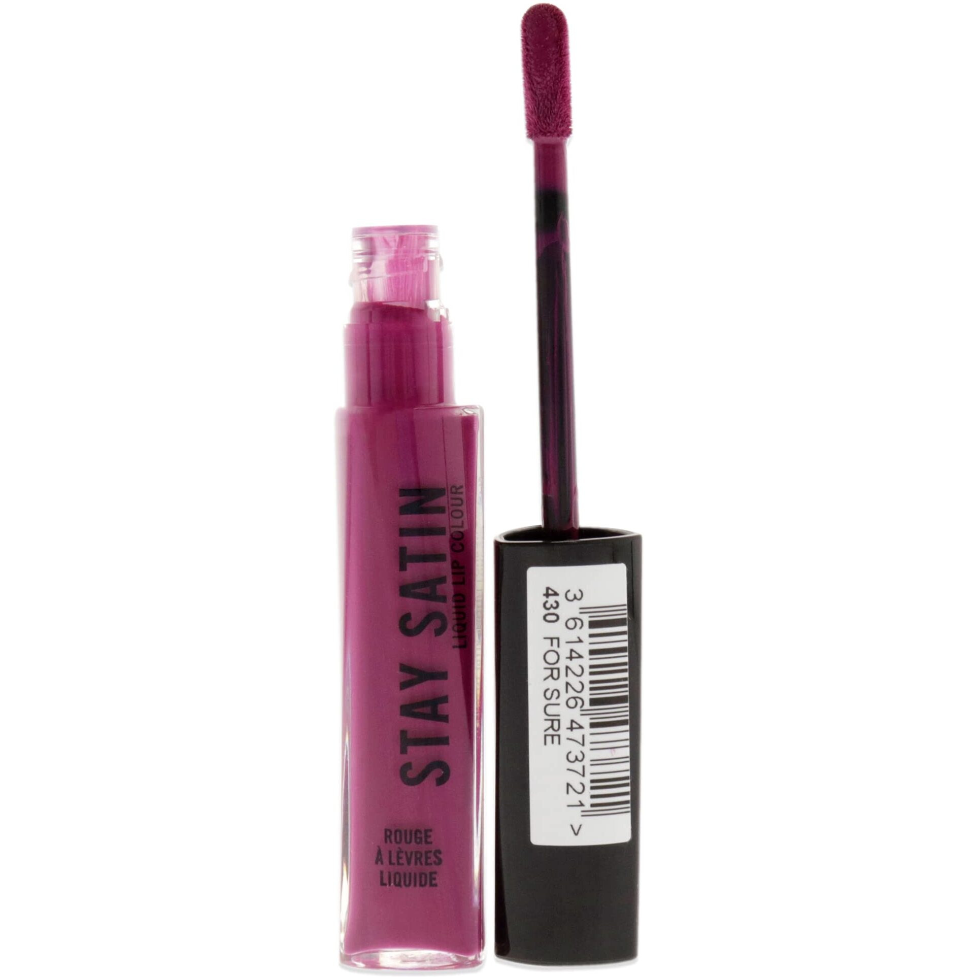 Stay Satin Liquid Lip Color - 430 For Sure by Rimmel London for Women - 0.21 oz Lipstick