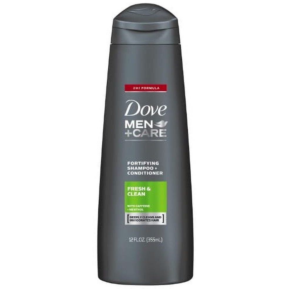 Dove Men + Care 2 in 1 Shampoo & Conditioner, Fresh Clean 12 oz