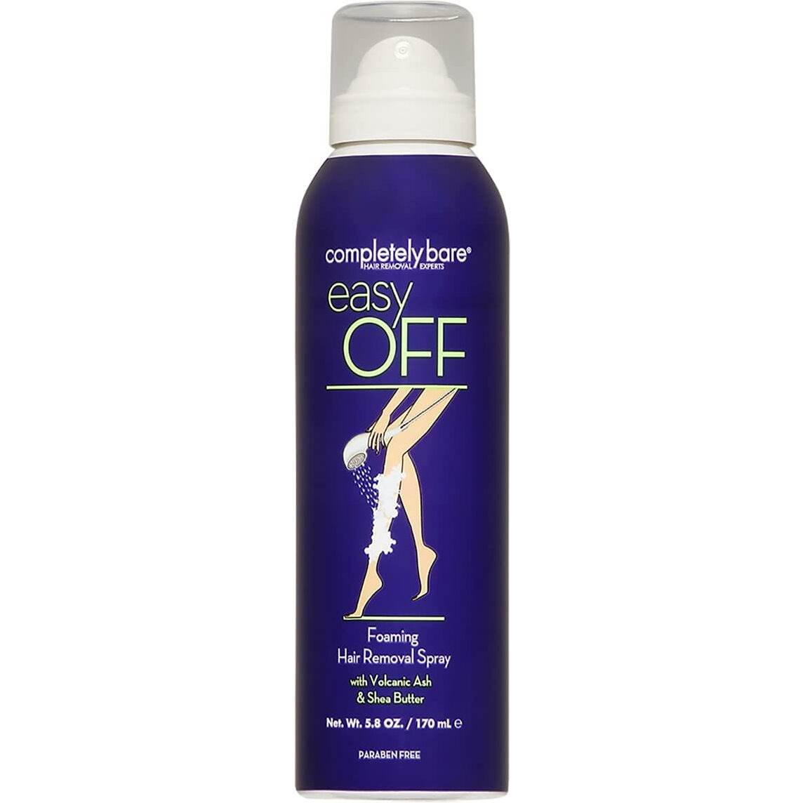 completely bare easy OFF Foaming Hair Removal Spray - Moisturizing Shea Butter & Aloe Vera