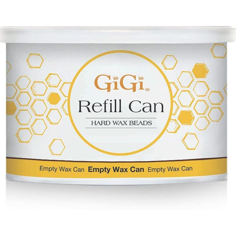 GiGi Hard Wax Beads Refill Can, 14 oz, empty wax can for wax beads