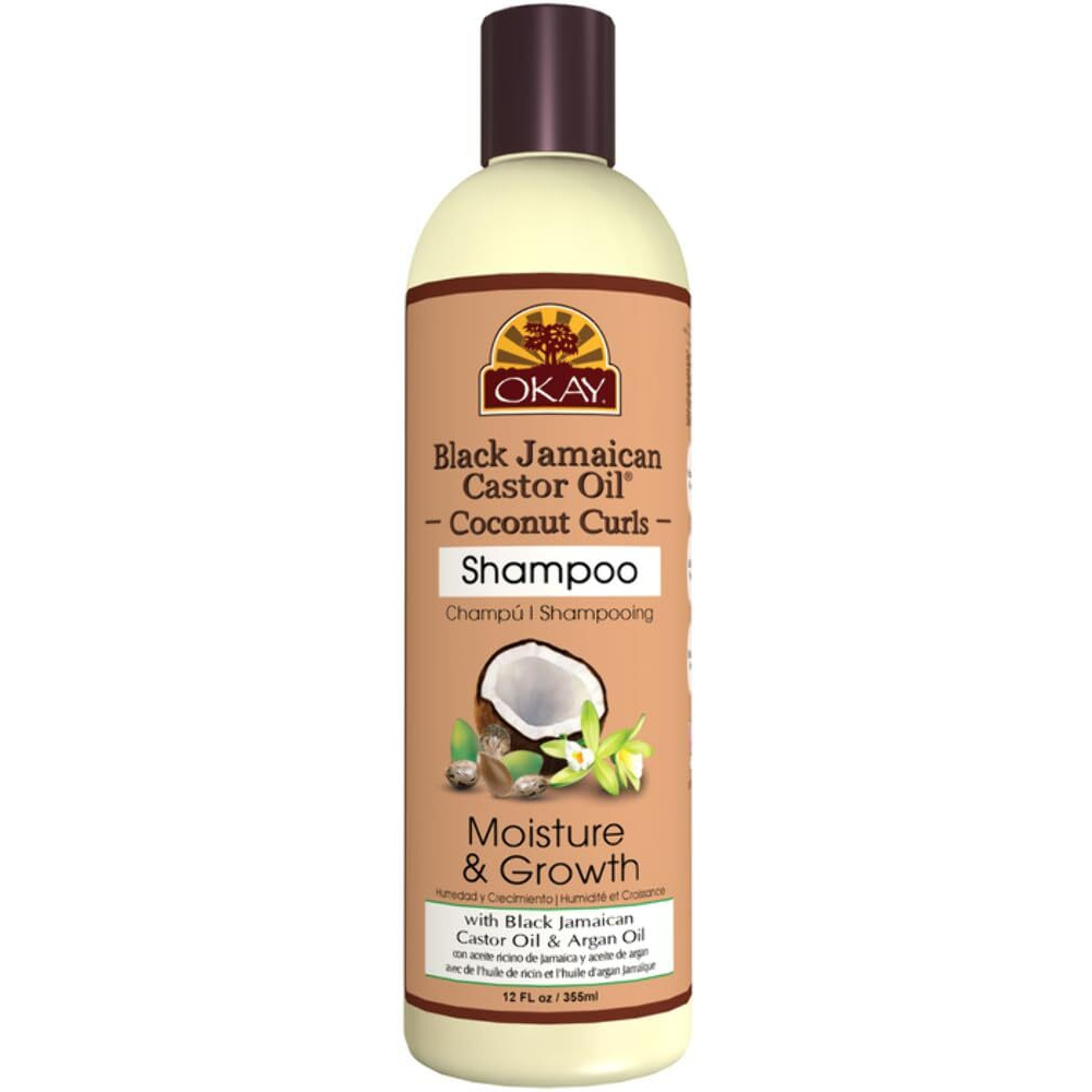 OKAY BLACK JAMAICAN CASTOR OIL and COCONUT SHAMPOO 12.oz / 355ml
