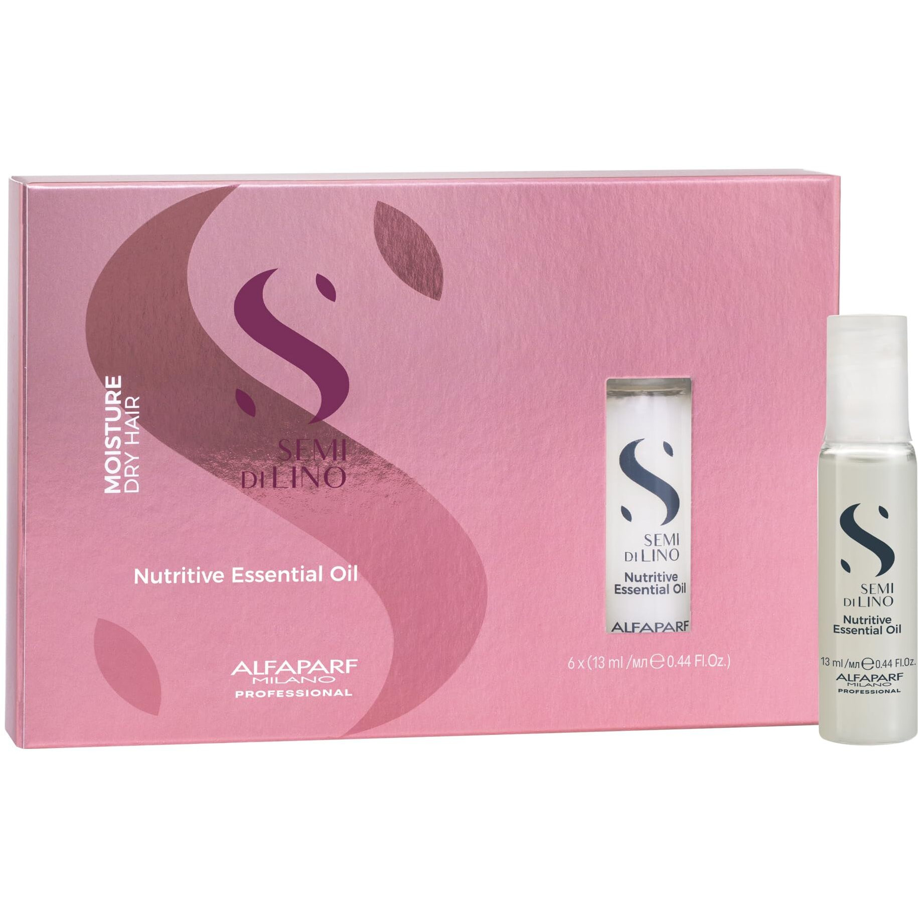 Semi Di Lino Moisture Nutritive Essential Oil by Alfaparf Milano for Unisex - 6 x 0.44 oz Oil