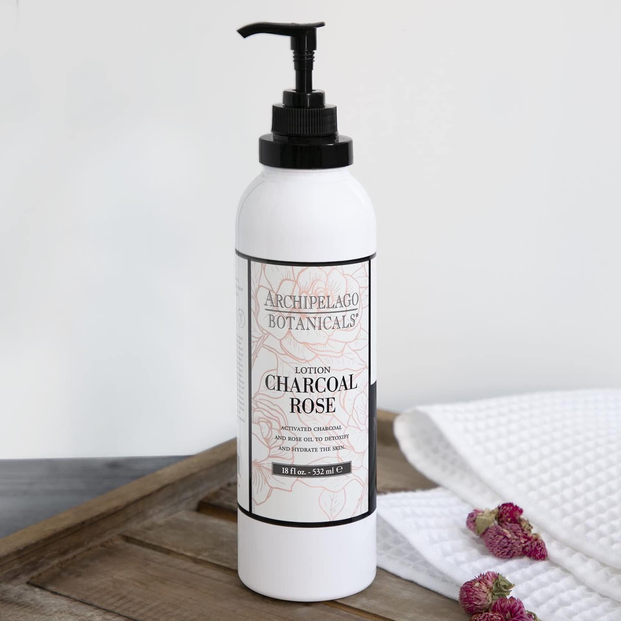 Body Lotion - Charcoal Rose by Archipelago Botanicals for Unisex - 18 oz Lotion