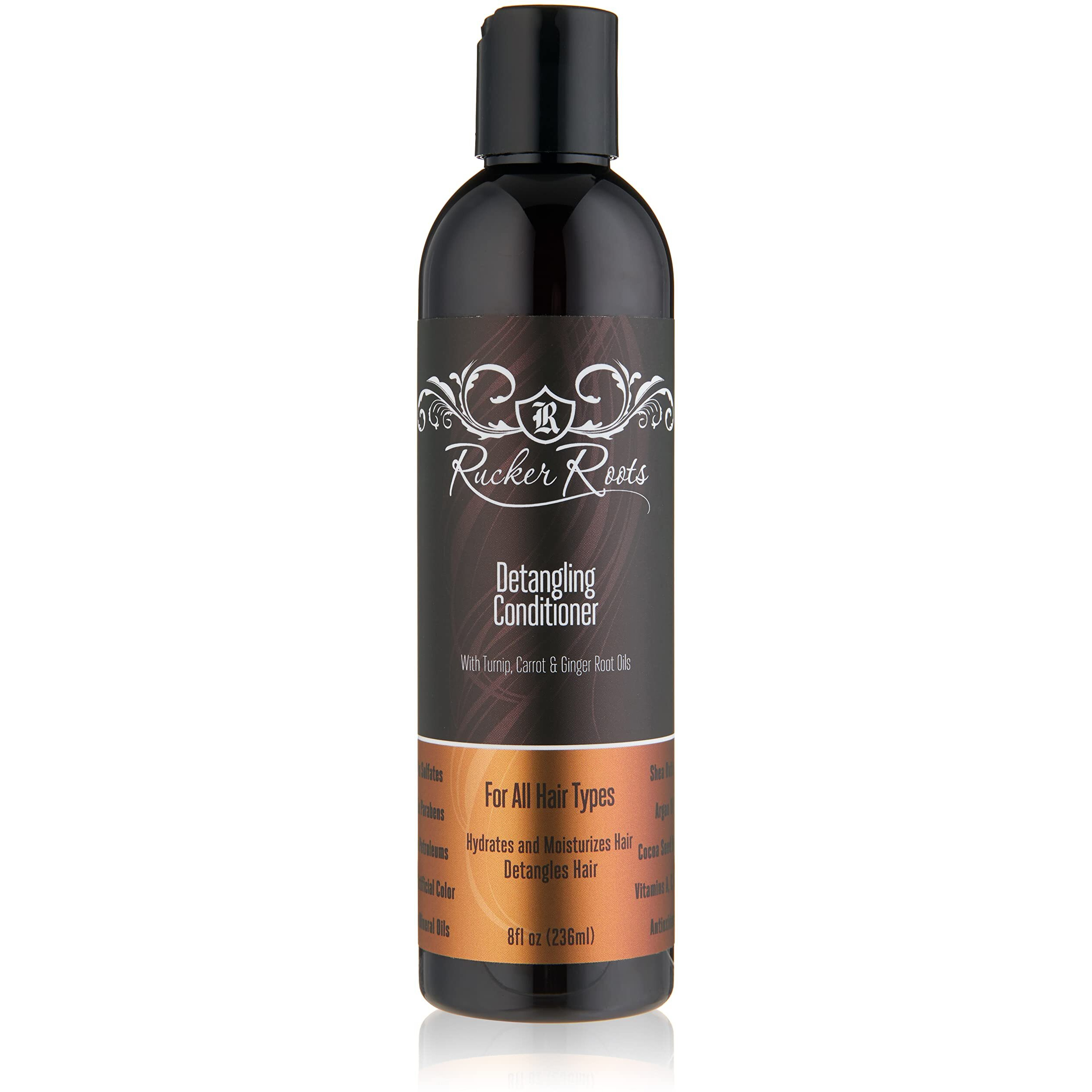 Rucker Roots Detangling Conditioner |Turnip, Carrot, Ginger Root Oils| For All Hair Types| Hydrates & Moisturizes Hair| Detangles Hair