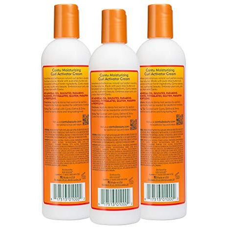 Cantu Shea Butter for Natural Hair Moisturizing Curl Activator Cream, 36 Ounce, 3-pack