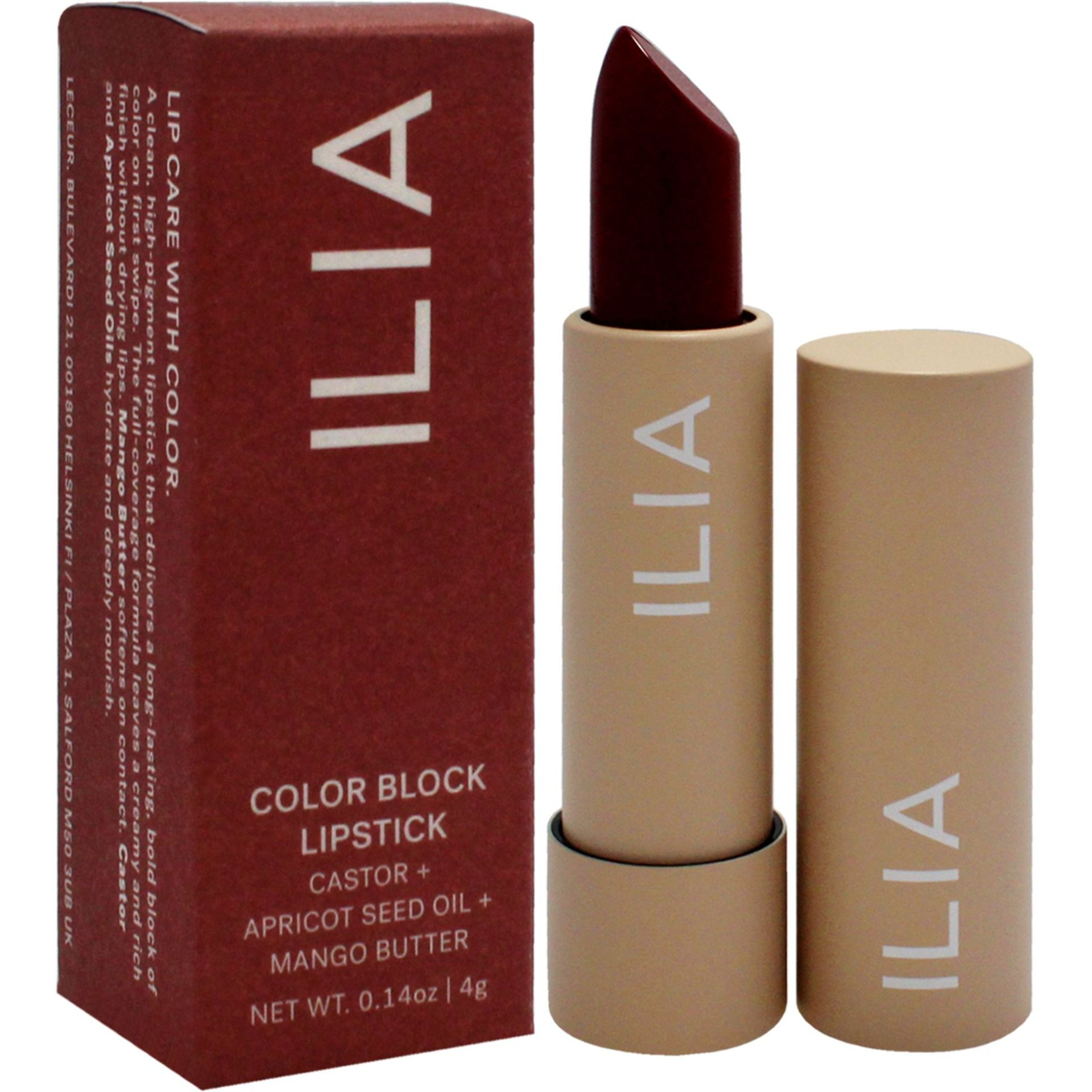 Color Block Lipstick - Rumba by ILIA Beauty for Women - 0.14 oz Lipstick