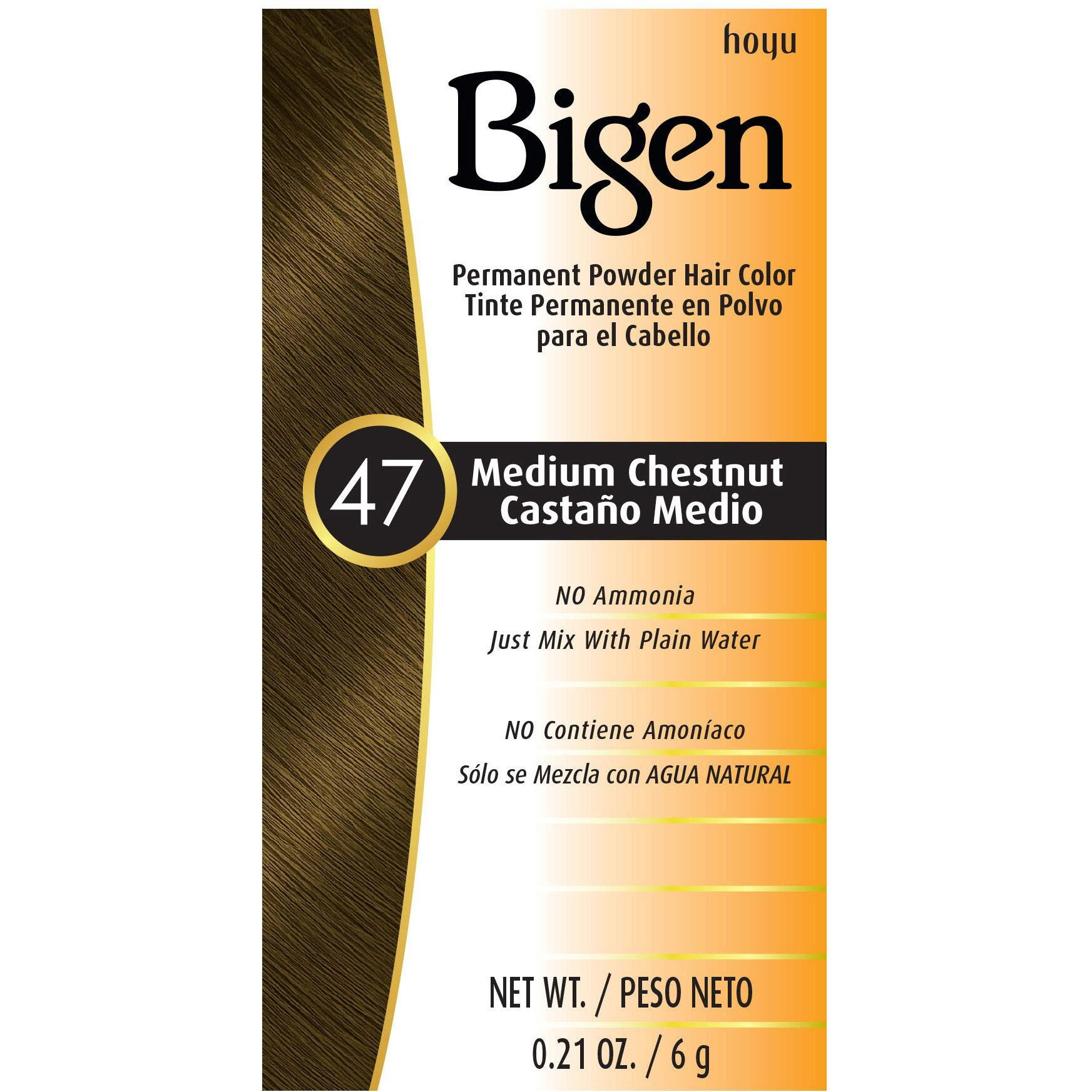 47 Medium Chestnut Bigen Permanent Powder - 3 Pack