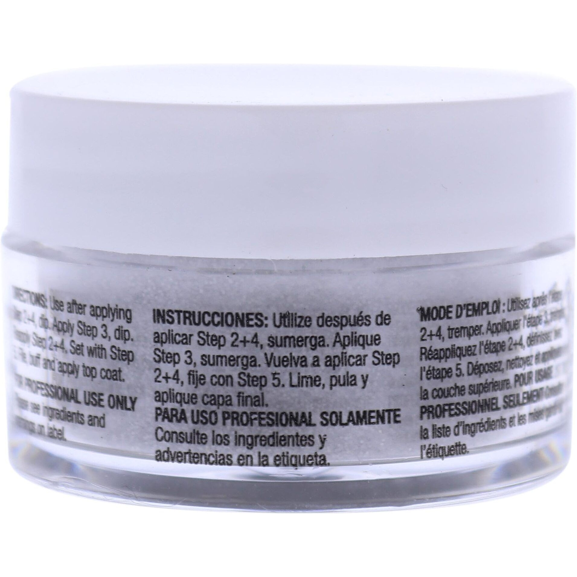 Pro Powder Polish Nail Colour Dip System - Platinum Silver Glitter by Cuccio Colour for Women - 0.5 oz Nail Powder