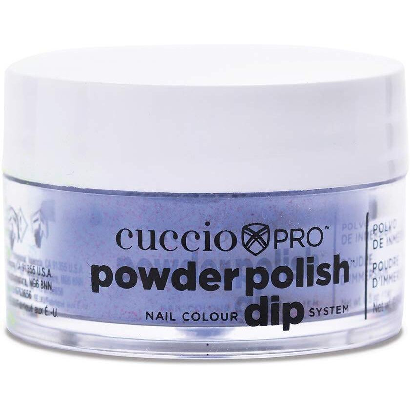 Pro Powder Polish Nail Colour Dip System - Purple With Red Glitter by Cuccio Colour for Women - 0.5 oz Nail Powder