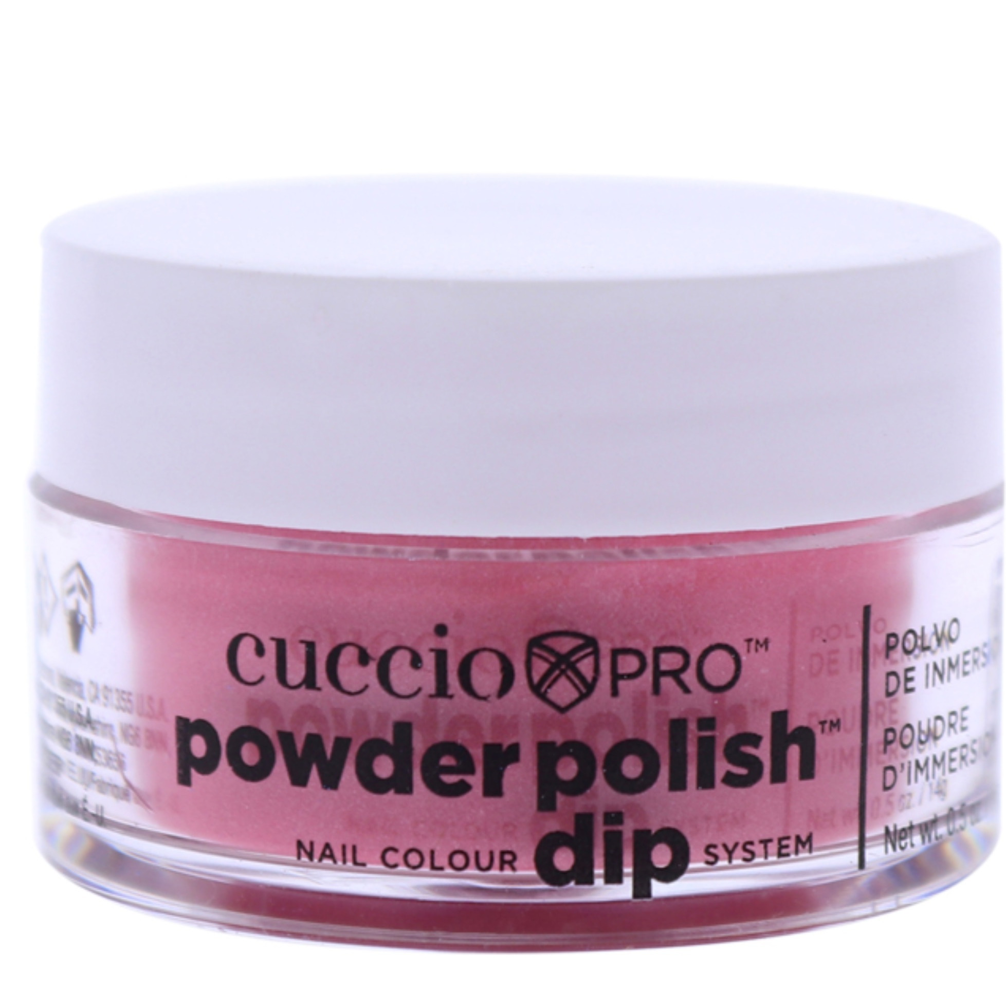 Pro Powder Polish Nail Colour Dip System - Rose with Rainbow Mica by Cuccio Colour for Women - 0.5 oz Nail Powder