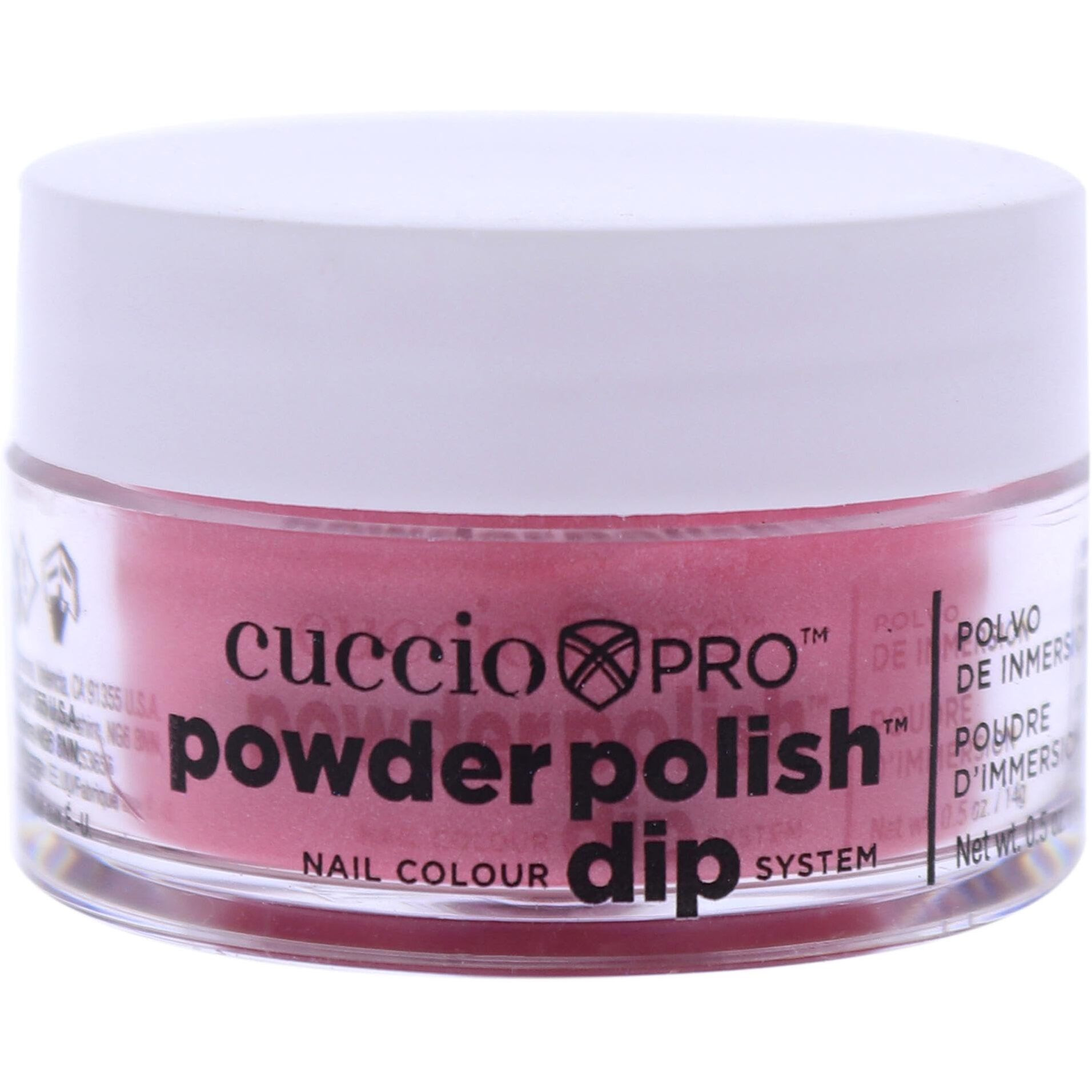 Pro Powder Polish Nail Colour Dip System - Rose with Rainbow Mica by Cuccio Colour for Women - 0.5 oz Nail Powder