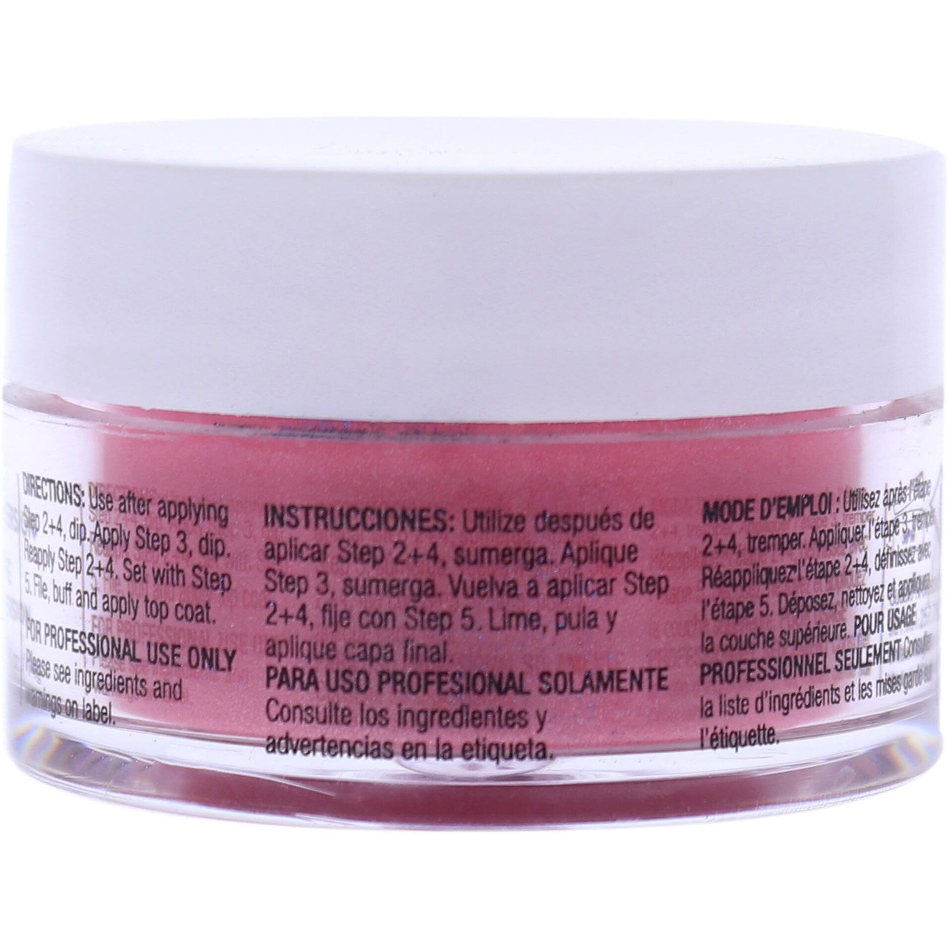 Pro Powder Polish Nail Colour Dip System - Rose with Rainbow Mica by Cuccio Colour for Women - 0.5 oz Nail Powder