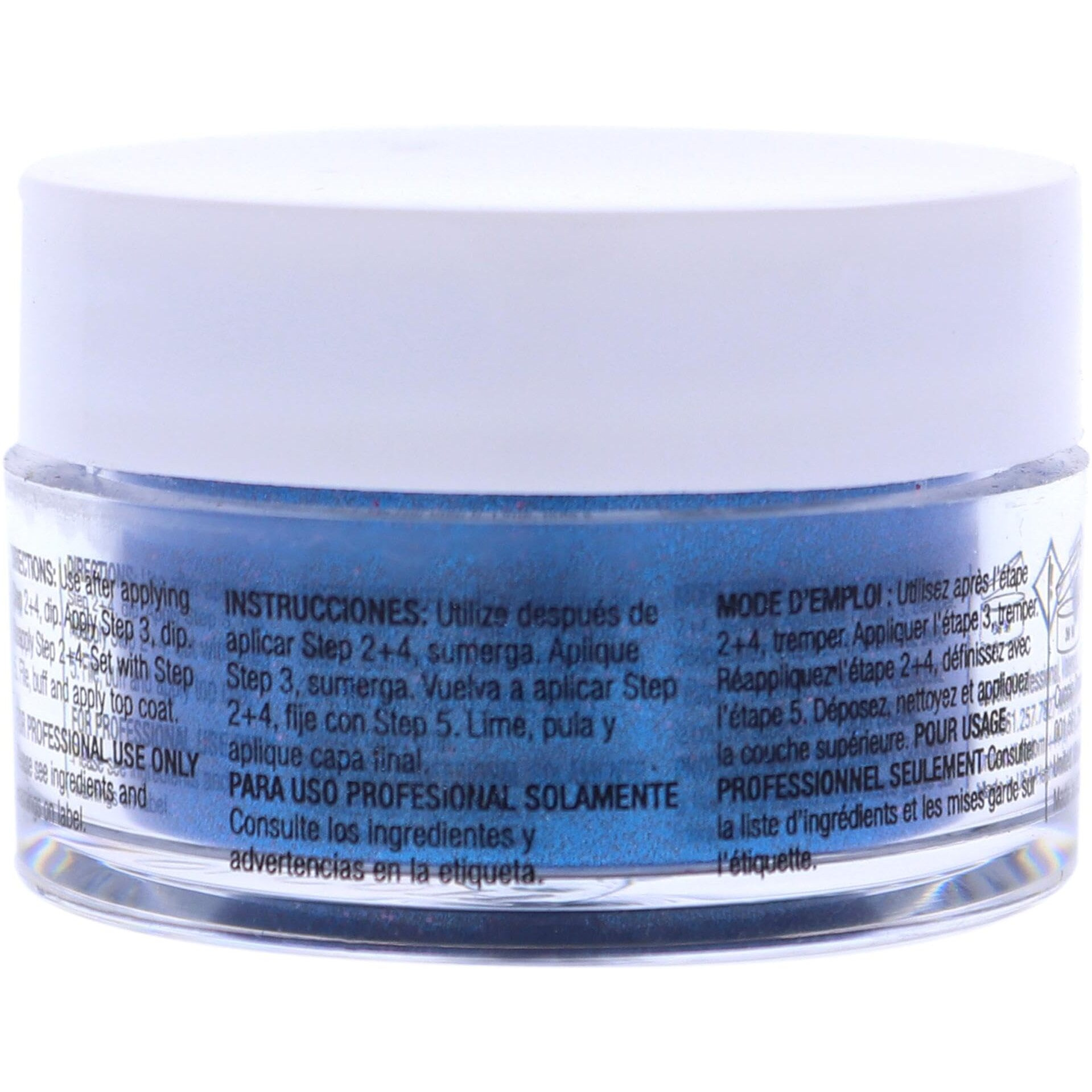 Pro Powder Polish Nail Colour Dip System - Blue With Pink Glitter by Cuccio Colour for Women - 0.5 oz Nail Powder