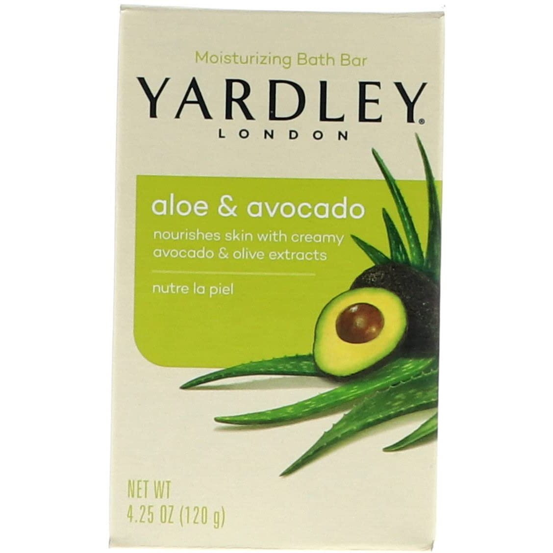 Yardley Bath Bar Aloe & Avocado, 8 OZ