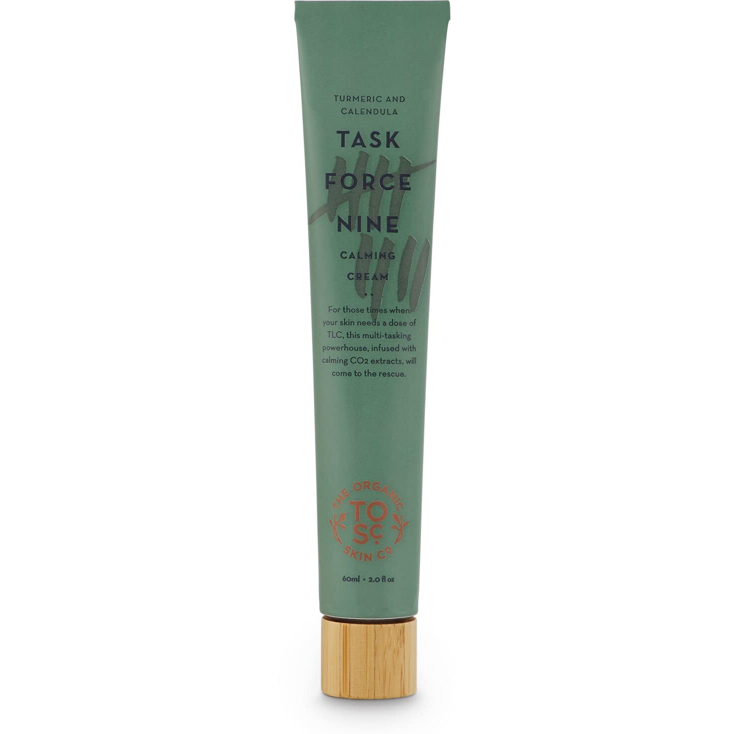 The Organic Skin Co Task Force Nine Calming Cream & Organic Face Moisturizer | Calming Calendula Cream For Sensitive & Irritated Skin