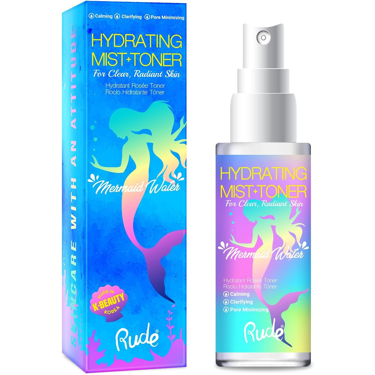 RUDE Mermaid Water Hydrating Mist Toner(D0102H2BEVg)